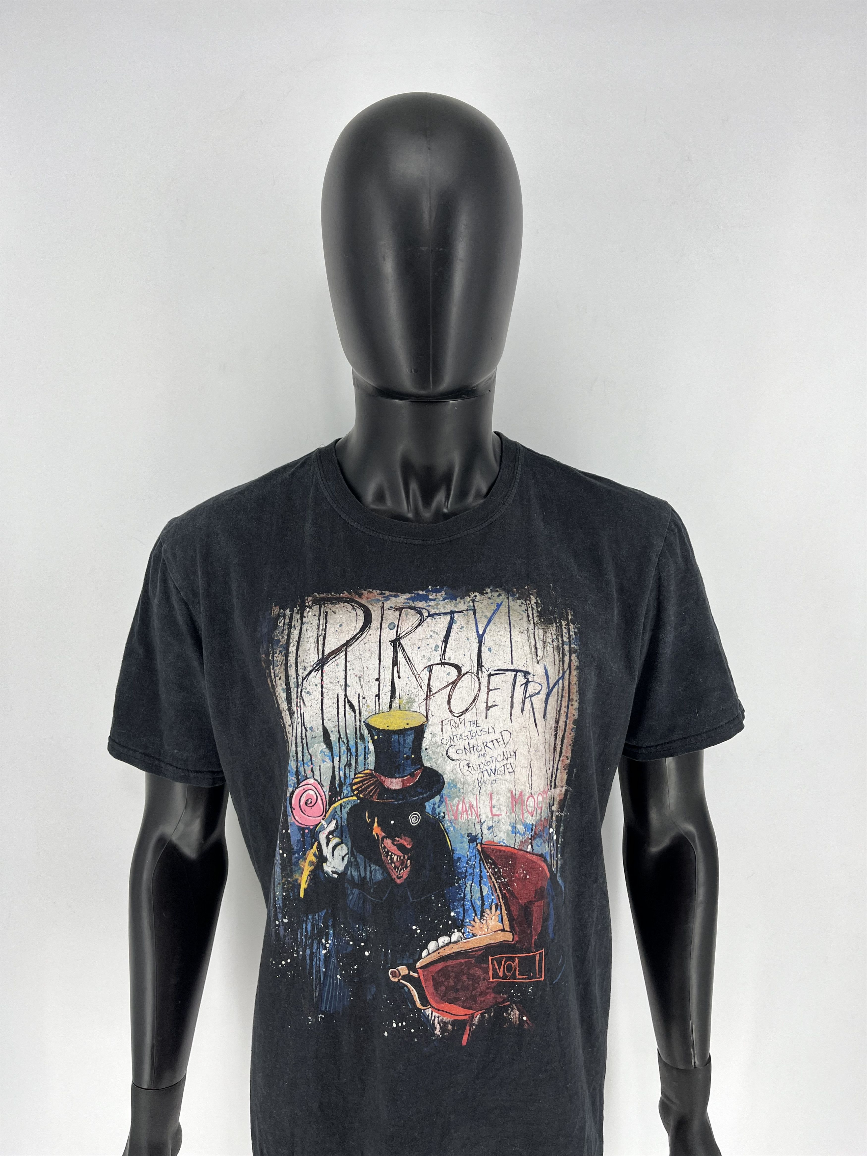 Band Tees × Vintage Vintage Ivan L. Moody's - Dirty Poetry Cover Art T-Shirt Size US L / EU 52-54 / 3 - 5 Thumbnail