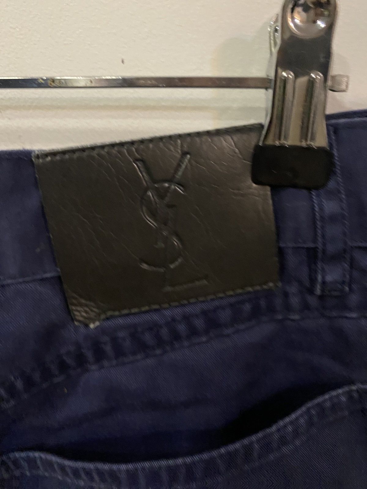 Yves Saint Laurent 36x32 YSL Jeans Denim Pants Cotton Navy Size US 36 / EU 52 - 5 Thumbnail