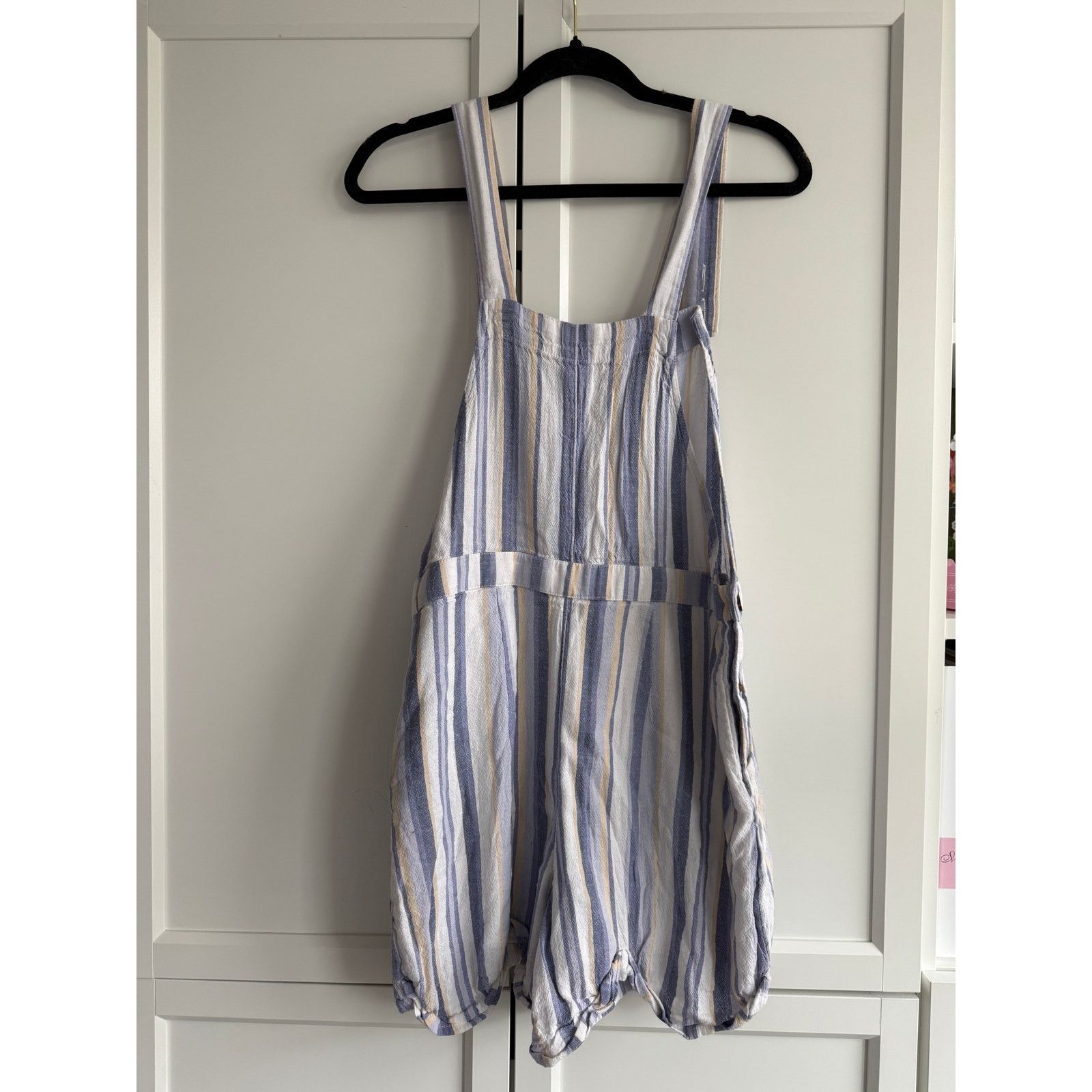 Hollister Hollister Blue White Striped Short Overalls Women M- B008 Size 28" / US 6 / IT 42 - 3 Thumbnail