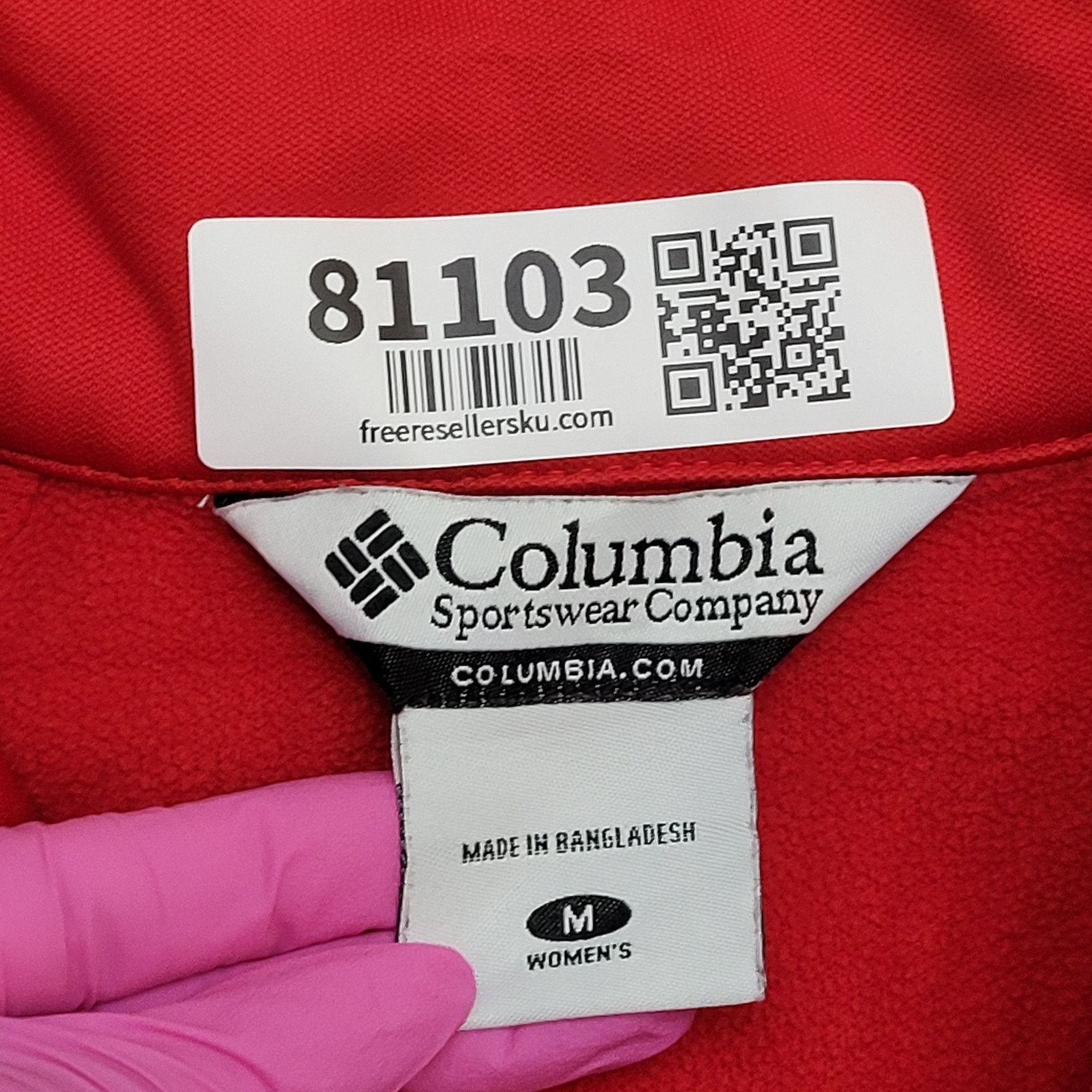 Columbia Ohio-State OSU Track Jacket Womens Medium Red White Raglan Size M / US 6-8 / IT 42-44 - 9 Thumbnail