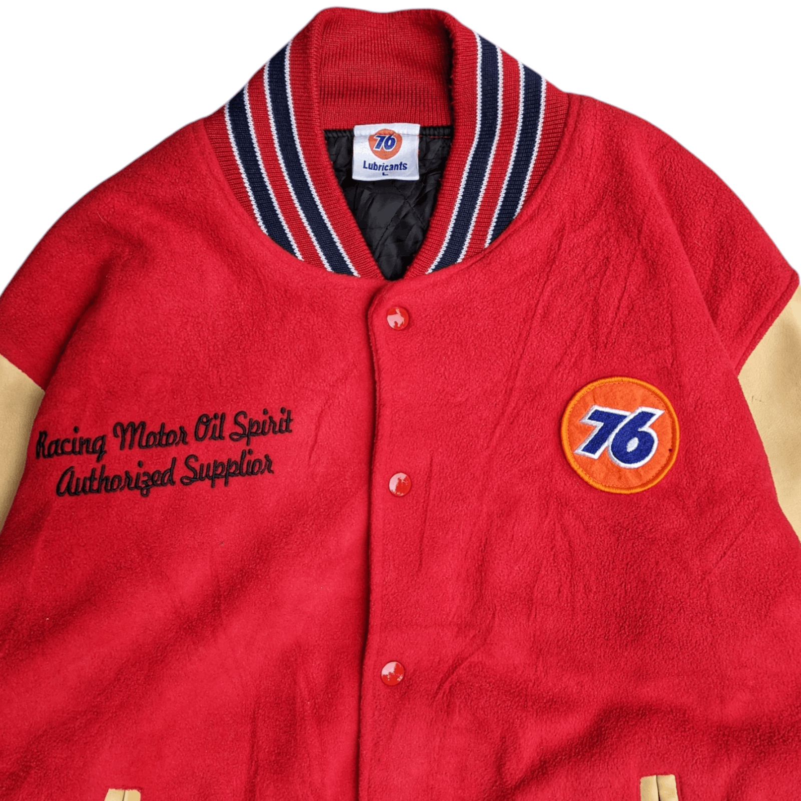 Vintage 76 Lubricant Racing Varsity Jacket Size US L / EU 52-54 / 3 - 2 Thumbnail