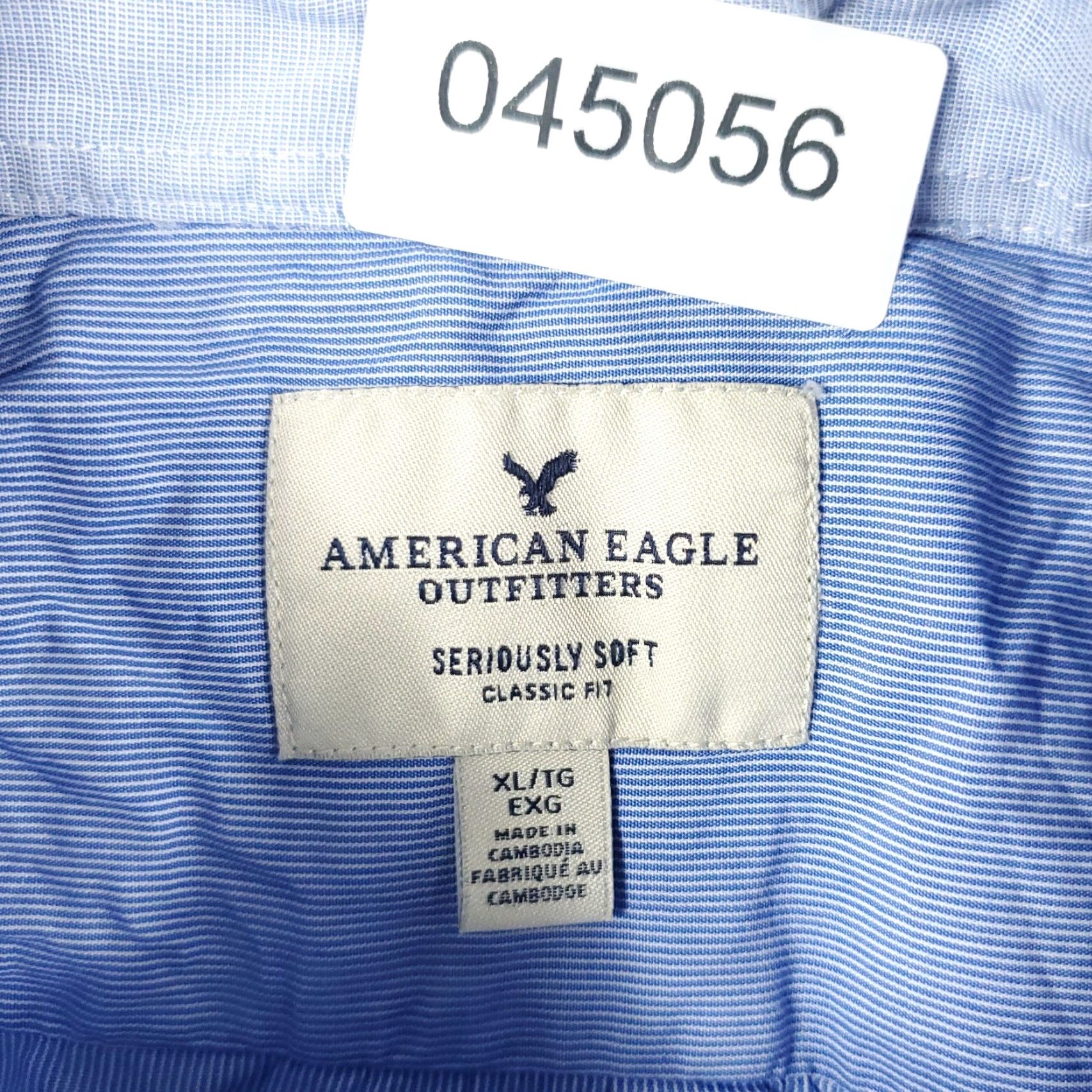 American Eagle Outfitters American Eagle Outfitters Shirt Men XL Blue Plaid Long Sleeve Button-Up Cotton Casual Mens Size US XL / EU 56 / 4 - 6 Thumbnail