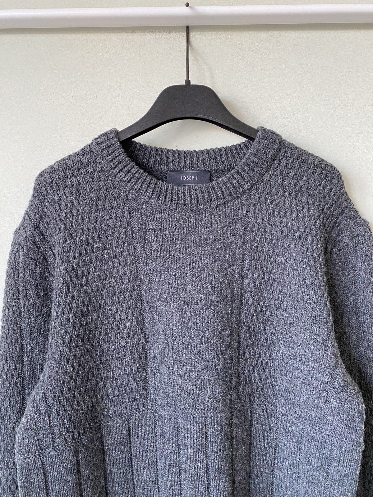 Joseph Joseph Crew NK LS Texture Wool Knit sweater Size US S / EU 44-46 / 1 - 2 Thumbnail
