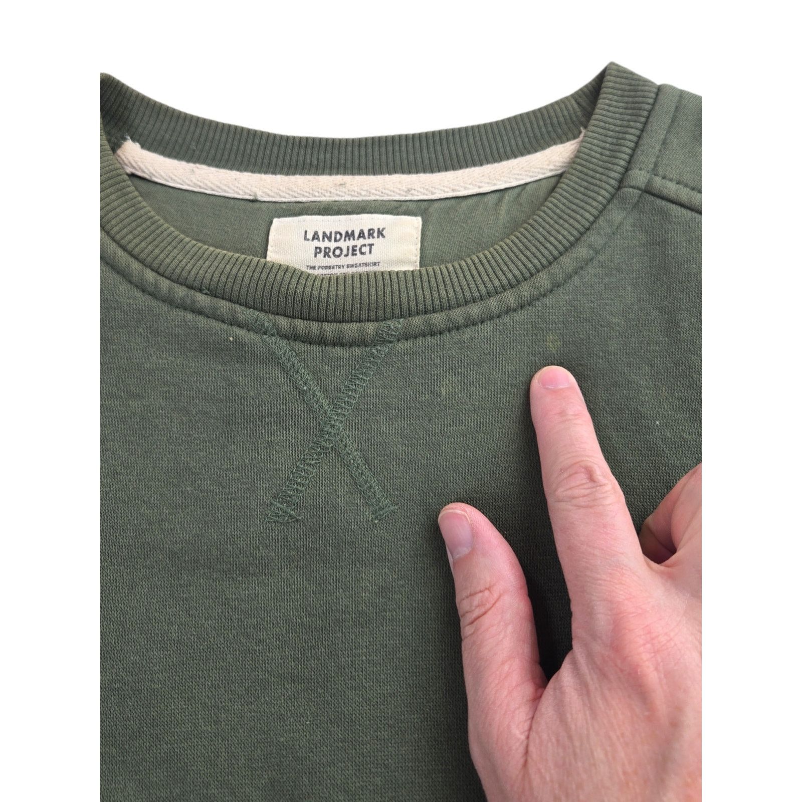 Other Landmark Project | Green Pullover Forestry Sweatshirt |Small Size US S / EU 44-46 / 1 - 4 Thumbnail