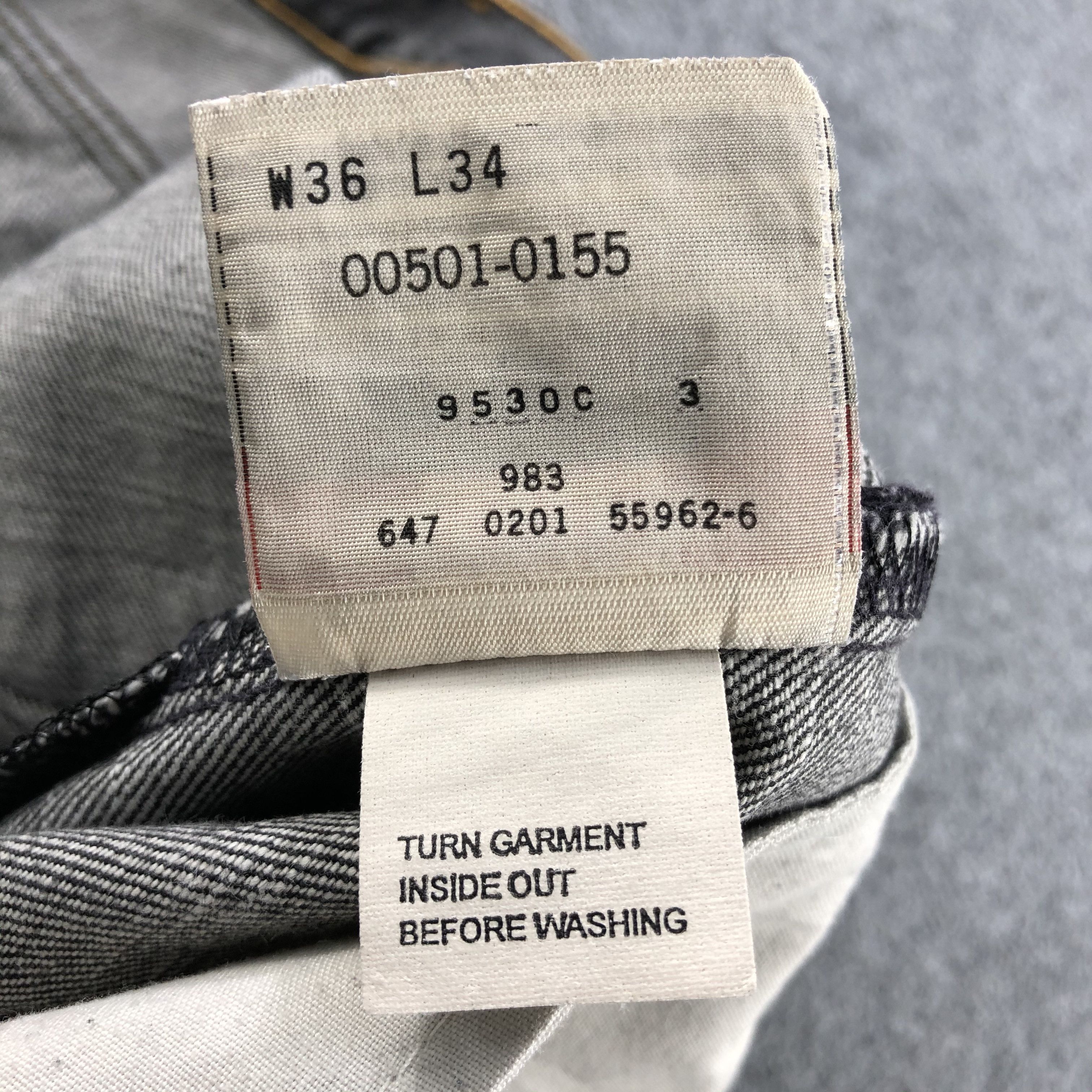 Levi's Vintage 90s Distress Levis 501 Earth Tone Jeans-JM1591 Size US 36 / EU 52 - 13 Thumbnail