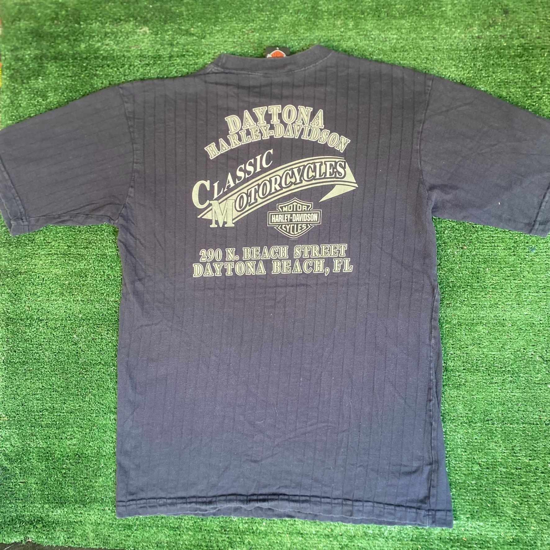Harley Davidson Vintage Y2K Harley Davidson Shirt Biker Motorcycle Logo Tee Size US L / EU 52-54 / 3 - 1 Thumbnail