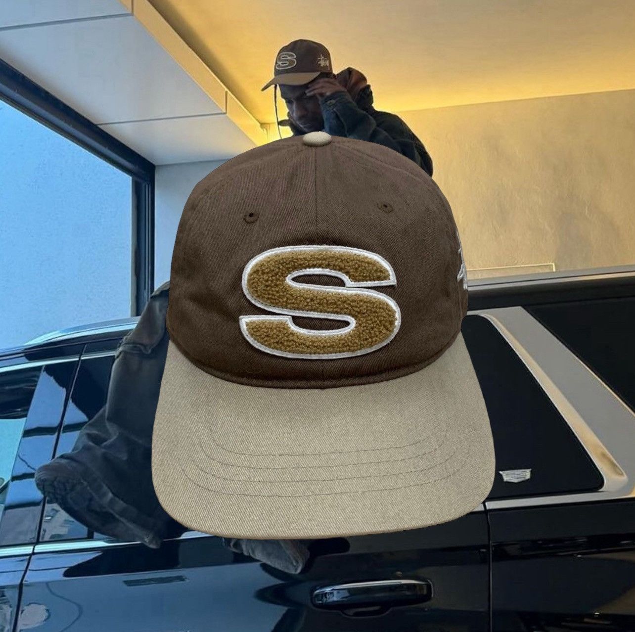 Stussy Stüssy Chenille S Low Pro Cap Brown travis | Grailed