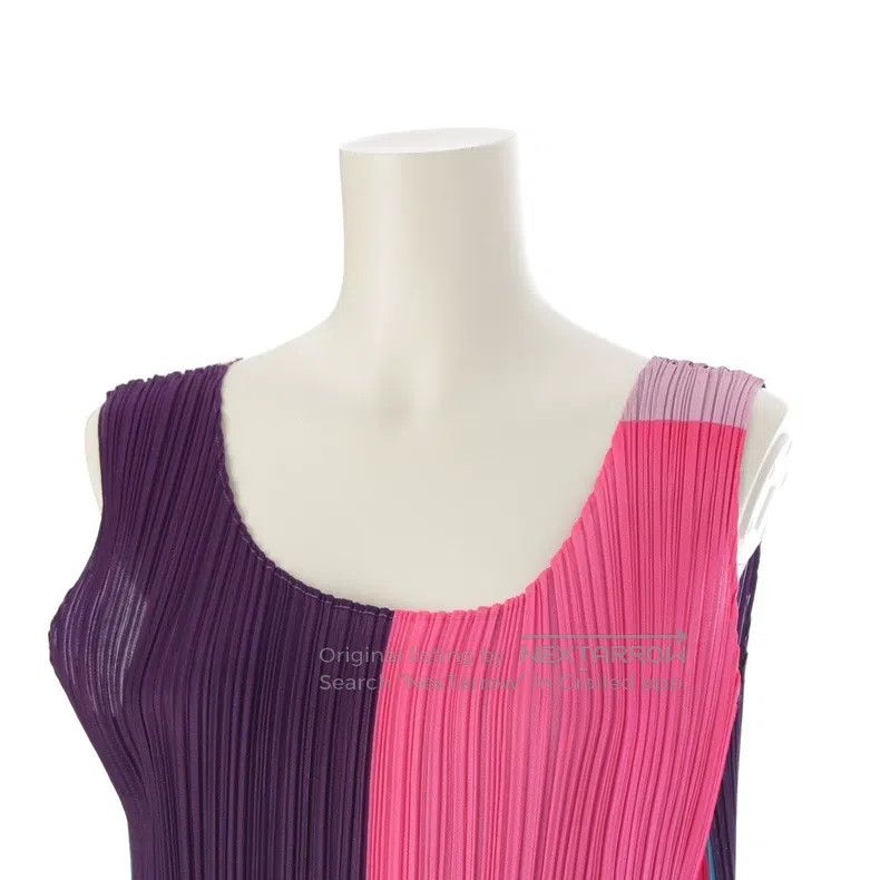 Issey Miyake Issey Miyake Color-block Dress Size M / US 6-8 / IT 42-44 - 5 Thumbnail