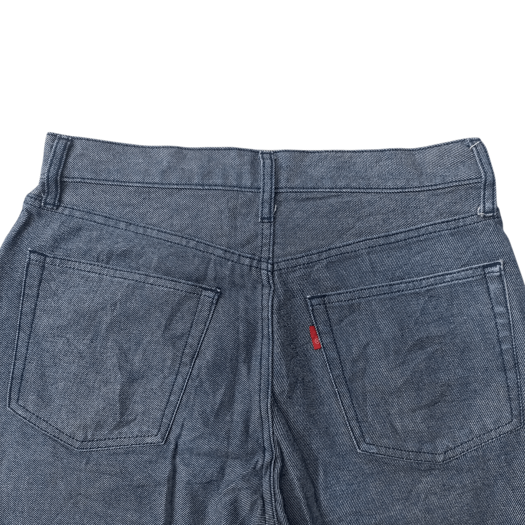 Japanese Brand × Uniqlo Vintage 90s Uniqlo Wide Fit Denim Pants Size US 31 - 4 Thumbnail