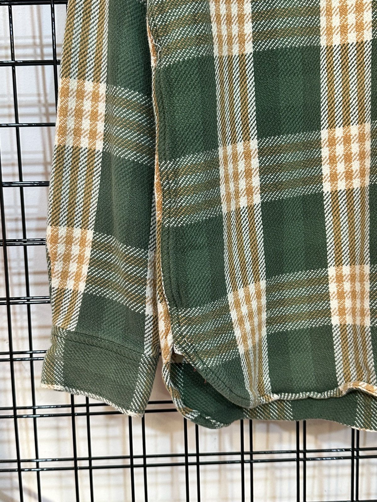 Sugar Cane Sugar Cane green and orange plaid twill flannel shirt. Size US S / EU 44-46 / 1 - 3 Thumbnail