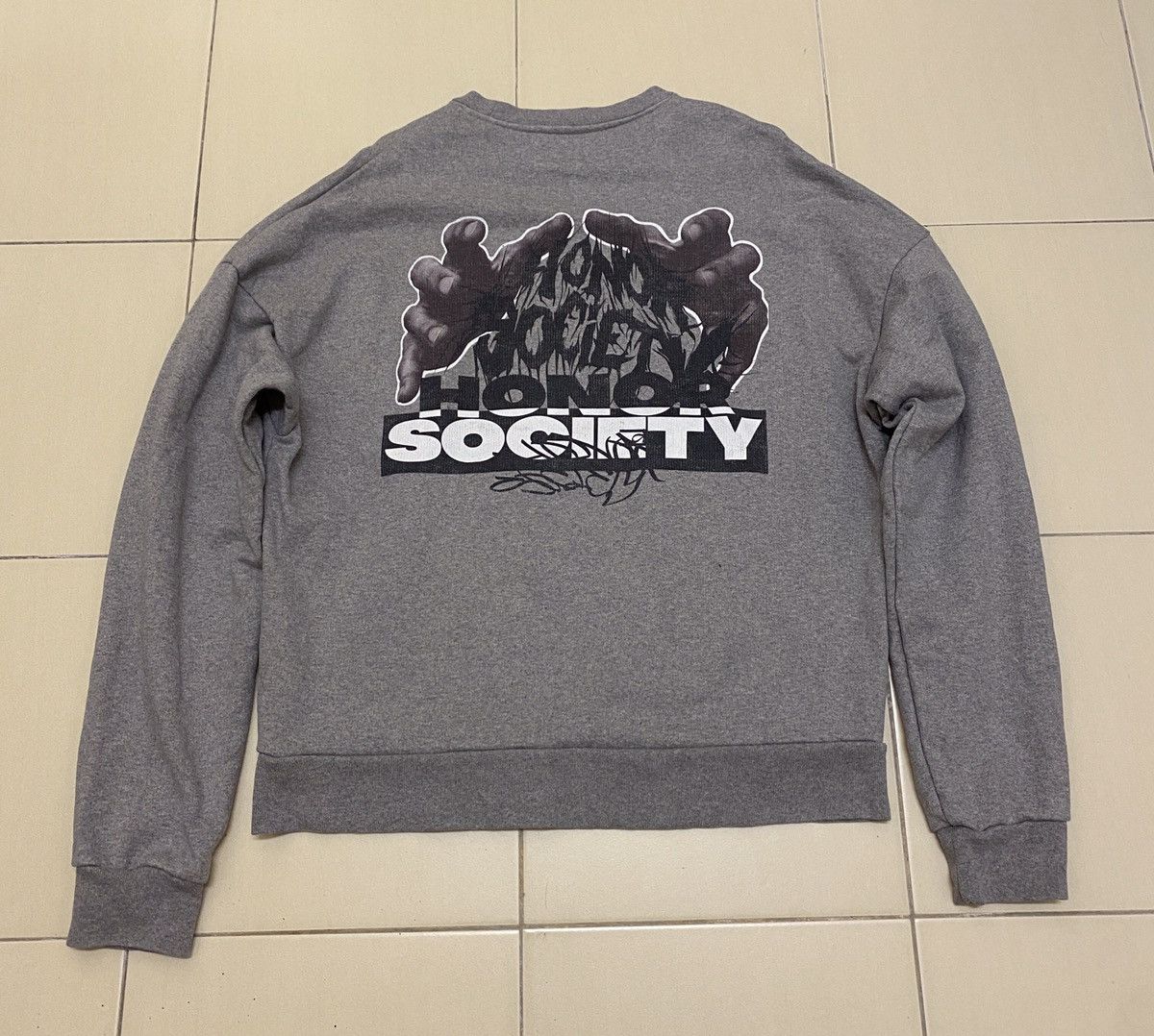Japanese Brand Honor Society Oversized Pullover Jumper Size US L / EU 52-54 / 3 - 1 Thumbnail