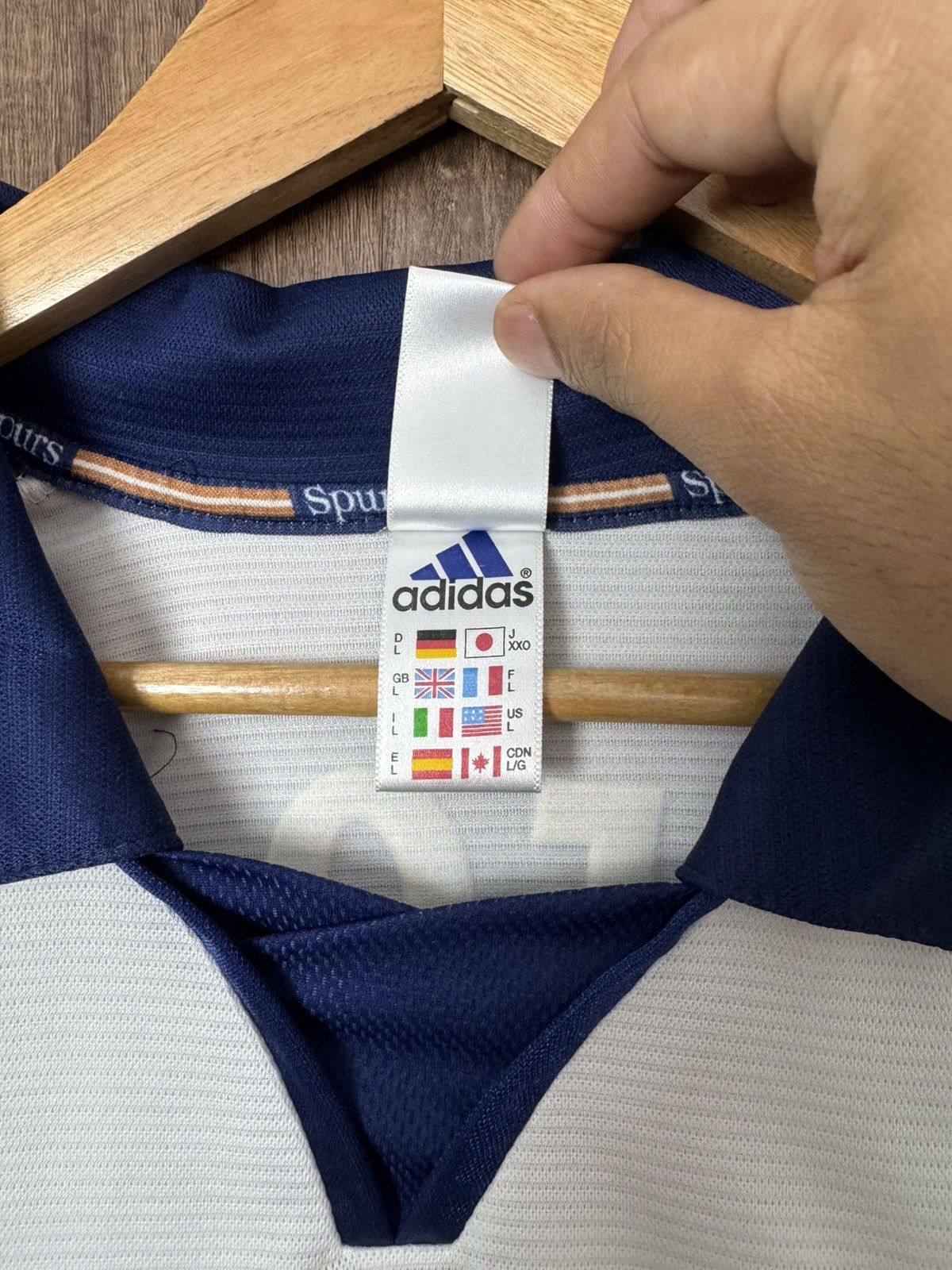 Adidas VINTAGE 99-00 TOTTENHAM HOTSPURS LEON NO 6 Size US L / EU 52-54 / 3 - 6 Thumbnail