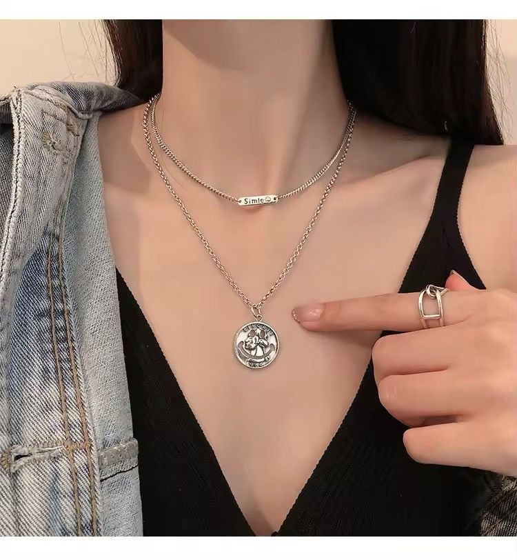 Jewelry × Vintage S925 Silver Vintage Smiley Face Necklace Size ONE SIZE - 7 Thumbnail