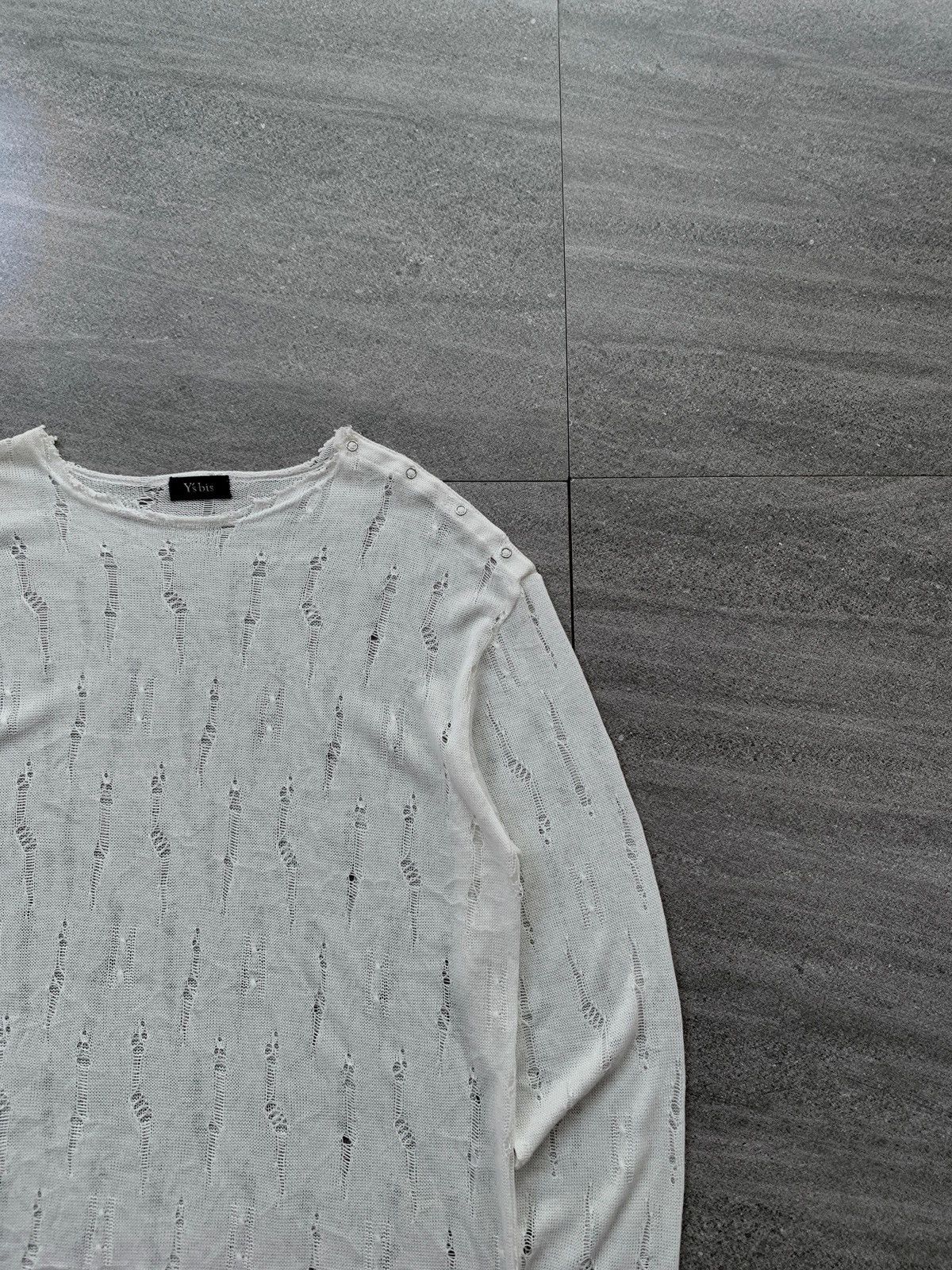 Yohji Yamamoto FREE TAX! Distressed Knitted Sweater Size US M / EU 48-50 / 2 - 2 Thumbnail