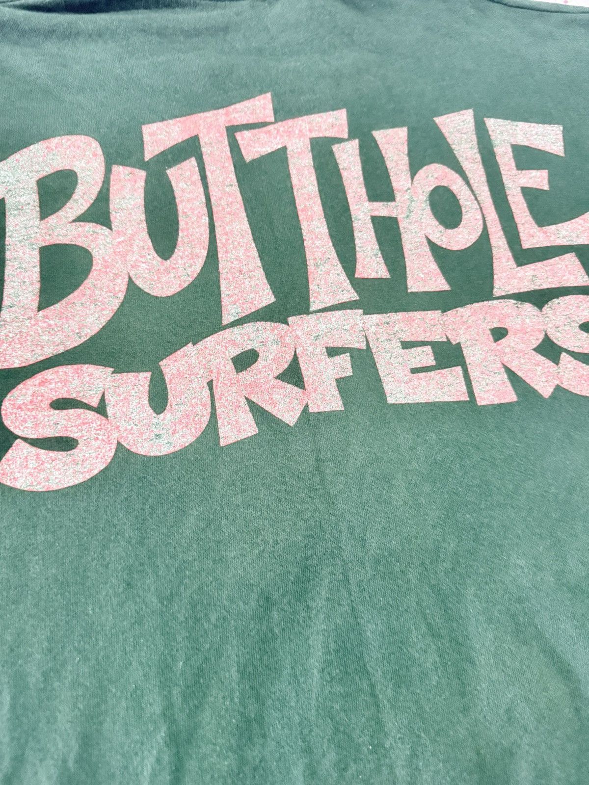 Band Tees Vtg 90s Buthole Suffer red ridibg hood coop art tee Size US L / EU 52-54 / 3 - 6 Thumbnail