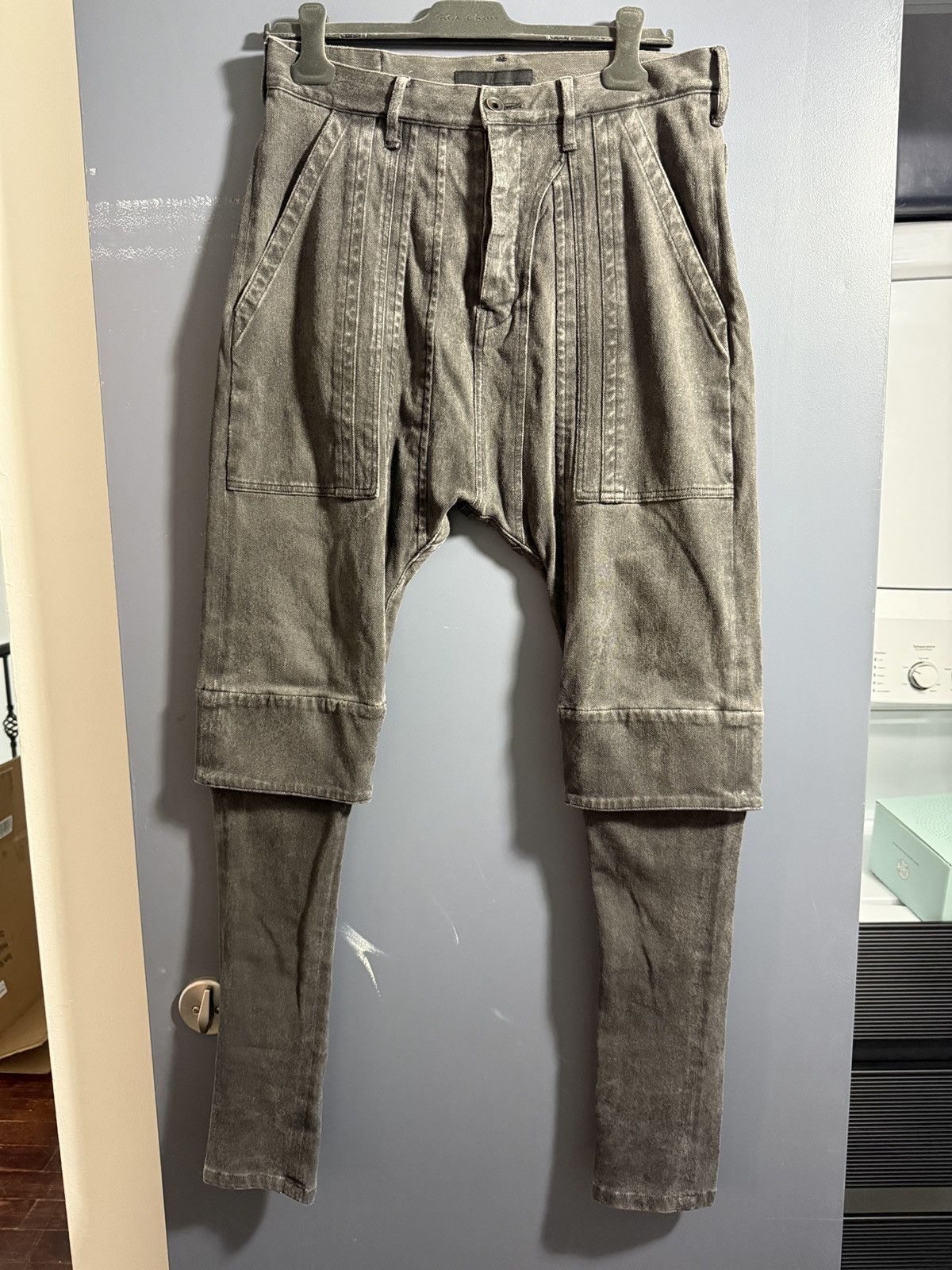 Julius Julius [rare] sample black waxed denim pants Size US 30 / EU 46 - 2 Thumbnail