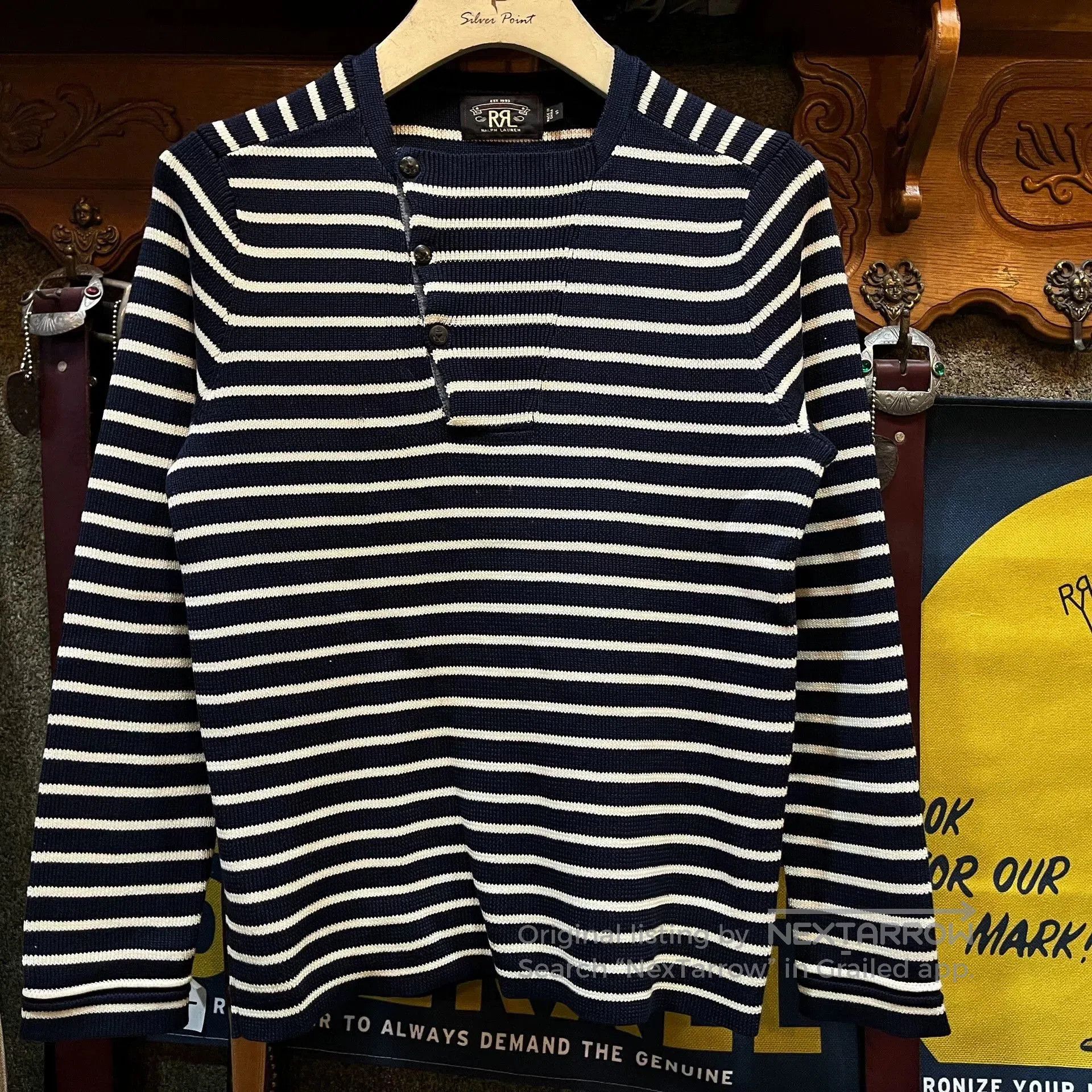 RRL Ralph Lauren Classic Striped Knit Sweater by RRL. Size US M / EU 48-50 / 2 - 1 Thumbnail