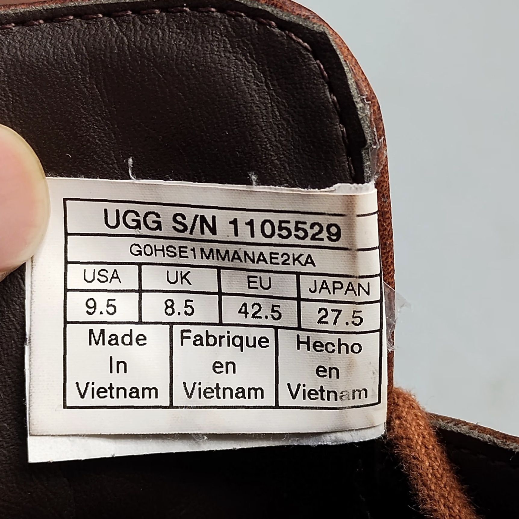 Ugg UGG Groveland Chukka Boots Mens Size 9.5 Brown Leather Cozy Lace Up 1105529 Size US 10 / EU 43 - 4 Thumbnail