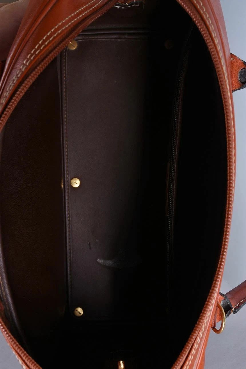 Yves Saint Laurent Women's Yves Saint Laurent Vintage Leather Handbag Brown Size ONE SIZE - 5 Thumbnail