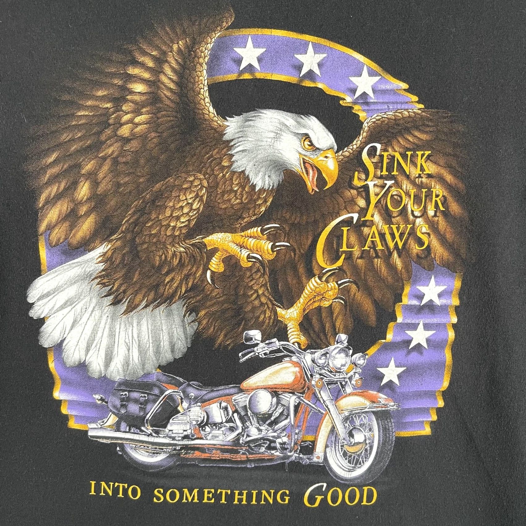 Vintage VINTAGE Daytona Beach Bike Week Shirt Mens Large Black Eagle Motorcycle 2000 Size US L / EU 52-54 / 3 - 3 Thumbnail