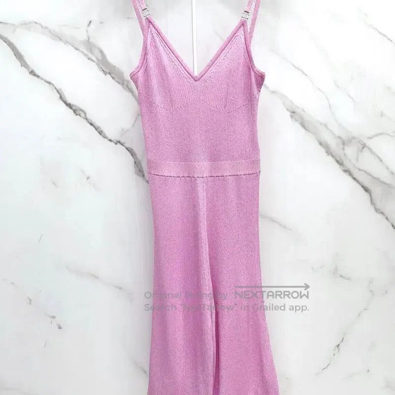 Chanel Chanel Pink Viscose Women's Dress Size S . Size S / US 4 / IT 40 - 3 Thumbnail