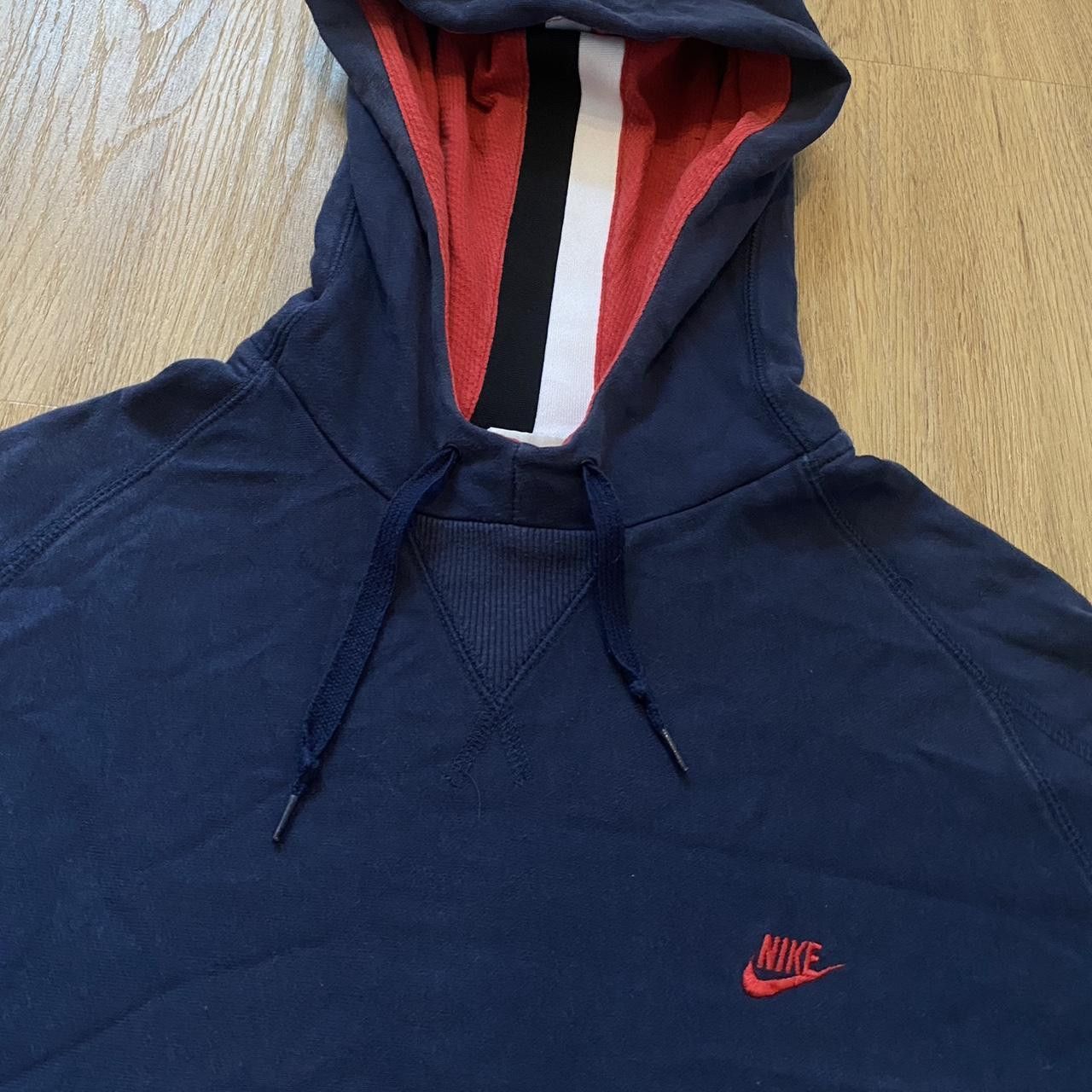 Nike Nike Air Force Hoodie navy and red hoodie y2k Size US L / EU 52-54 / 3 - 4 Thumbnail