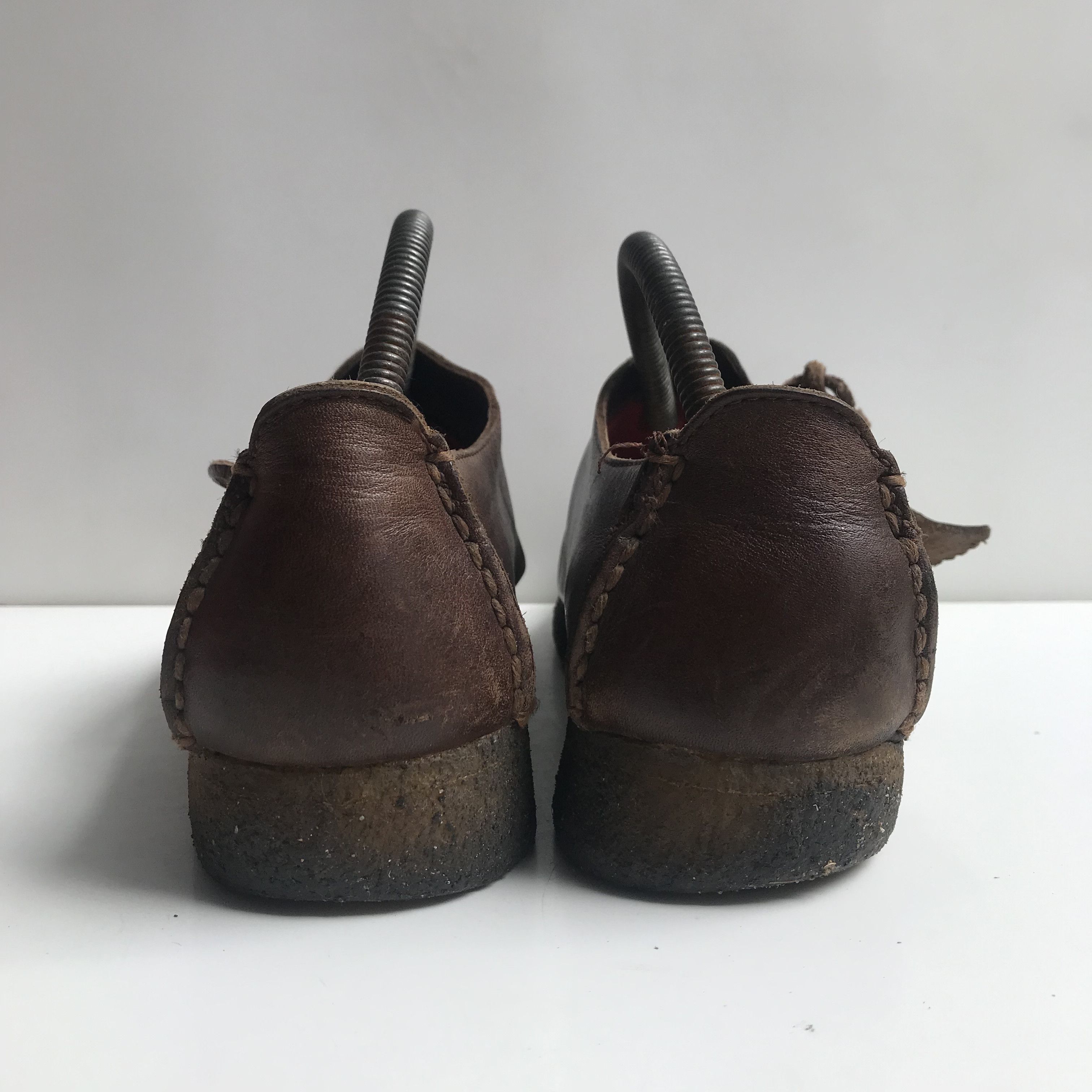 Clarks Vintage Clarks original Lugger brown leather Low Shoes Size US 8.5 / EU 41-42 - 16 Thumbnail