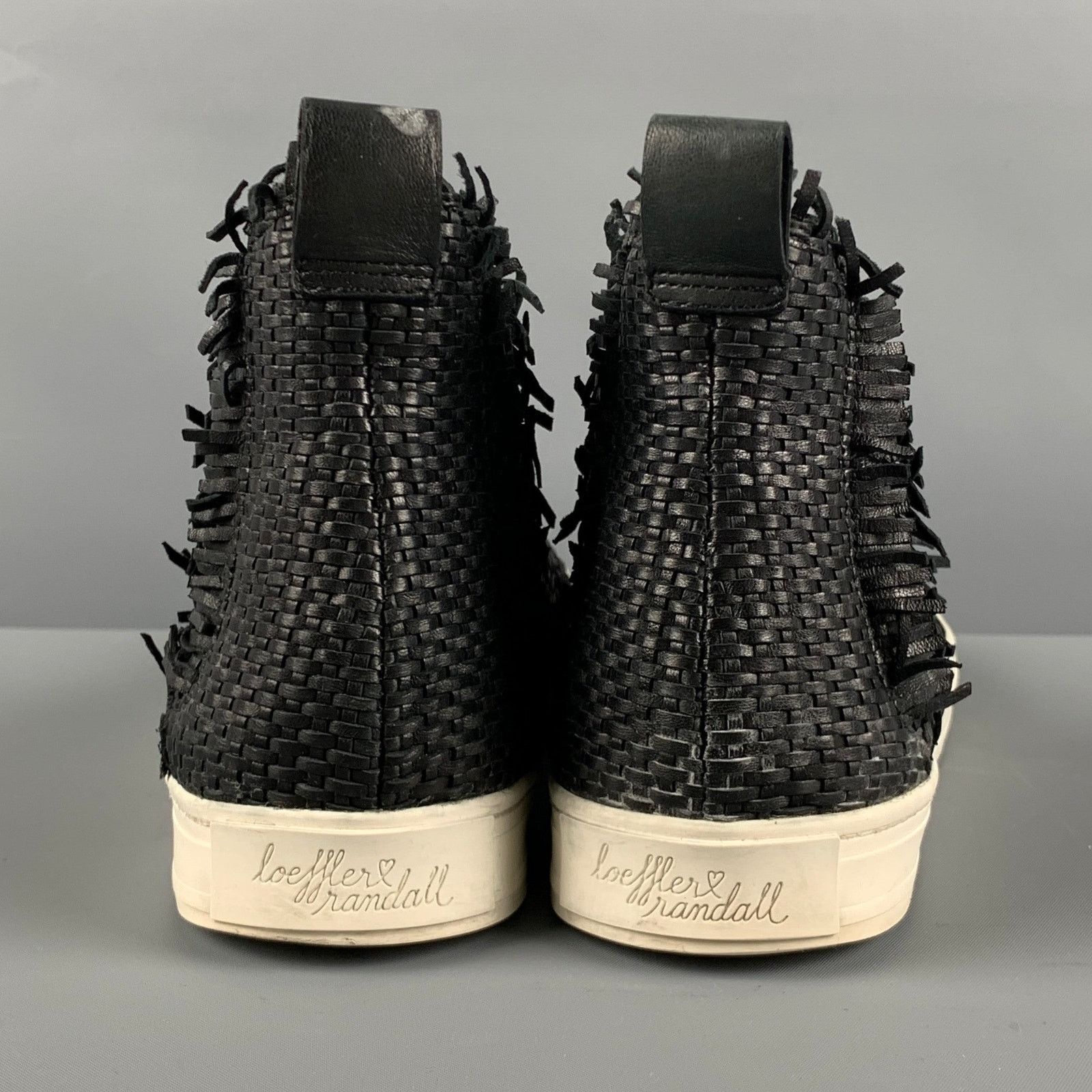 Loeffler Randall LOEFFLER RANDALL Size 8.5 Black White Leather Ankle Sneakers Size US 8.5 / IT 38.5 - 3 Thumbnail