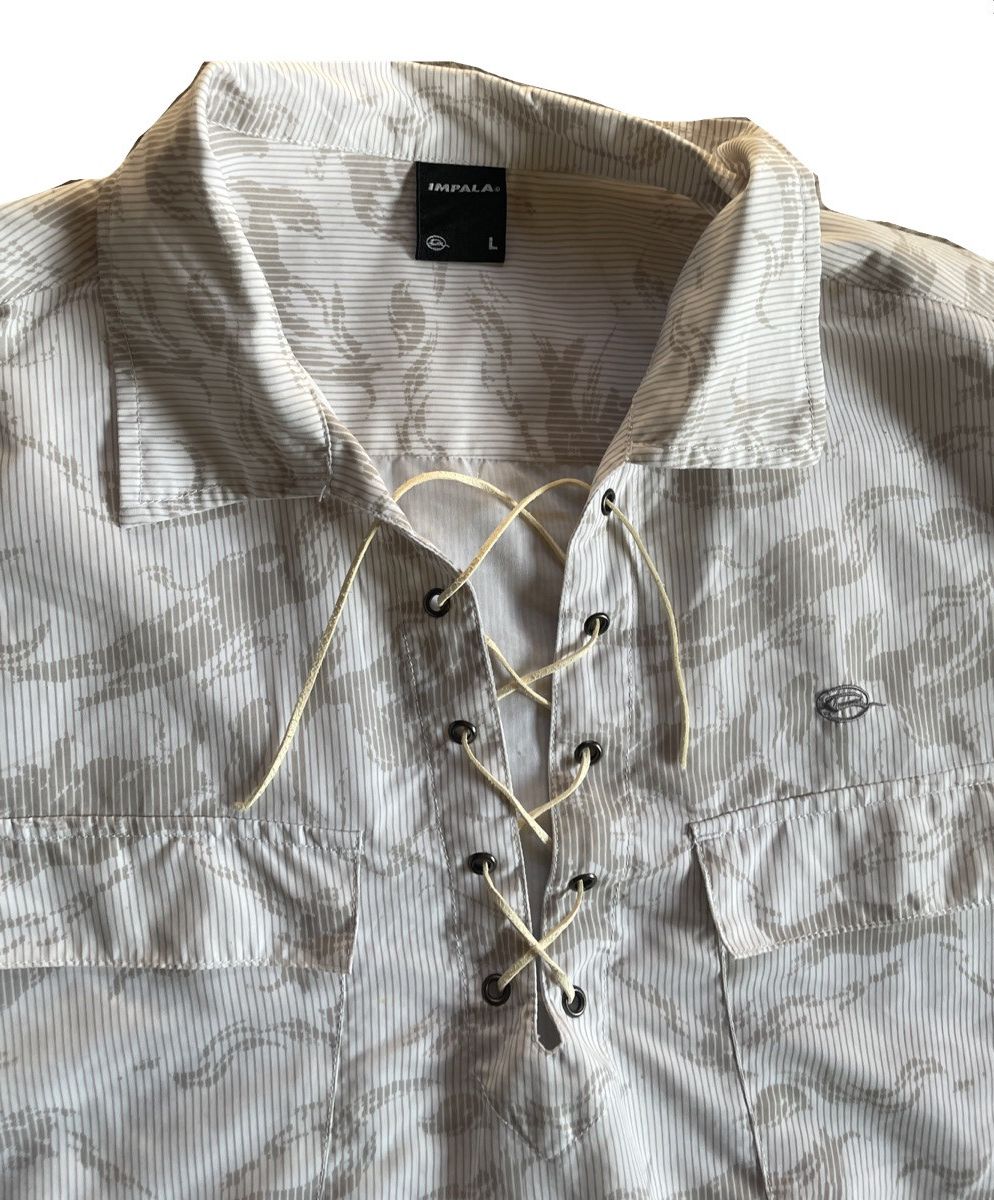 If Six Was Nine 2000s Japanese archive Lace-Up Gimmick Oversized Shirts Y2K Size US L / EU 52-54 / 3 - 5 Thumbnail