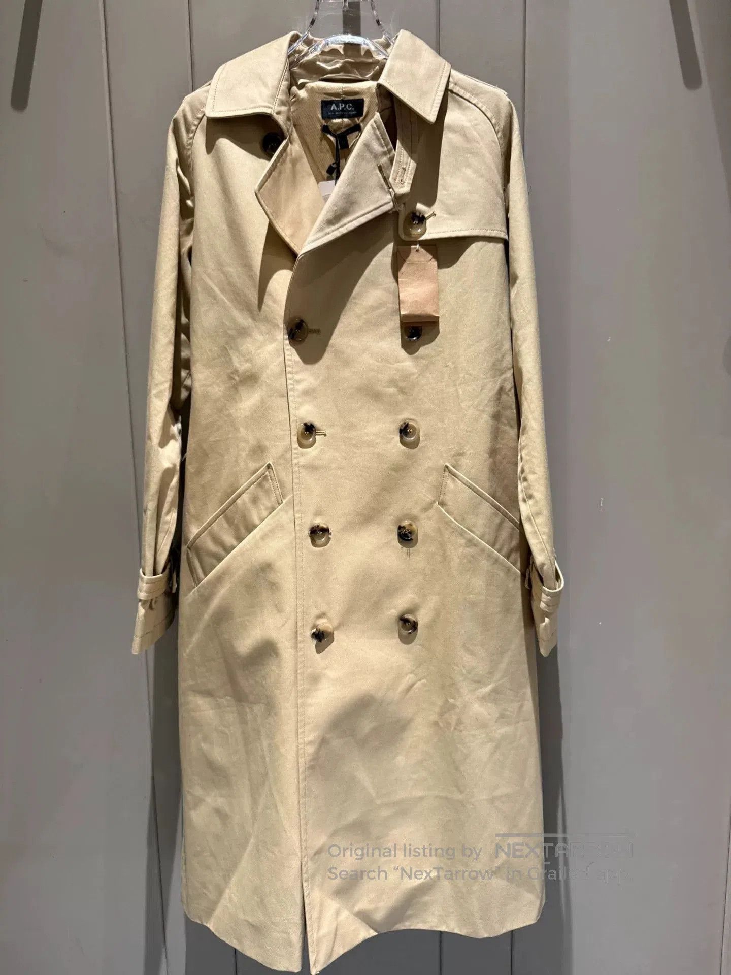 A.P.C. A.P.C. Classic Double-Breasted Trench Coat. Size XXS / US 00 / IT 34 - 1 Thumbnail