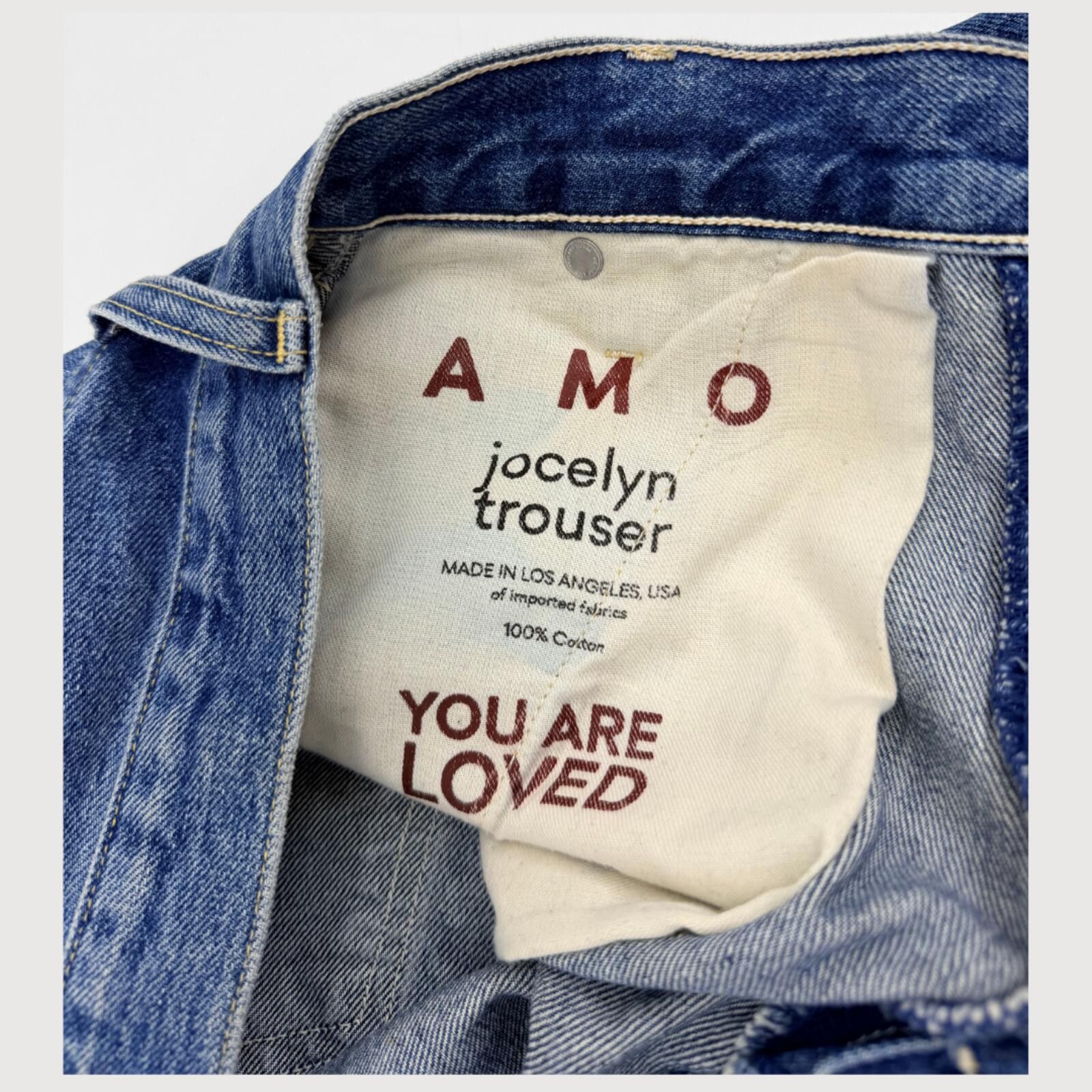 AMOMENTO AMO Jocelyn Shaped Trouser Jeans Medium Wash 28 Size 28" / US 6 / IT 42 - 5 Thumbnail