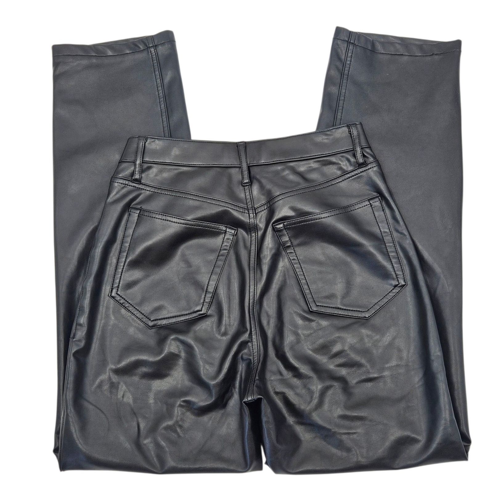 Abercrombie & Fitch Abercrombie & Fitch Criss-Cross Waist Vegan Leather 90s Sz 2 Size 26" / US 2 / IT 38 - 3 Thumbnail