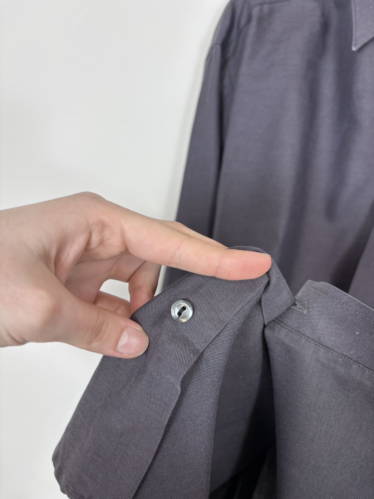 Eton Eton Elastar Vintage Men’s Navy Grey Button Up Shirt Size US XL / EU 56 / 4 - 14 Thumbnail