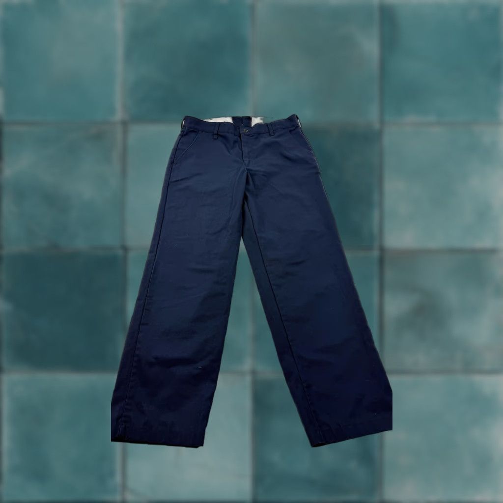 Red Kap Red Kap Pants Mens 34x28 Navy Blue Work Chino Straight Leg Uniform Workwear Size US 34 / EU 50 - 1 Thumbnail