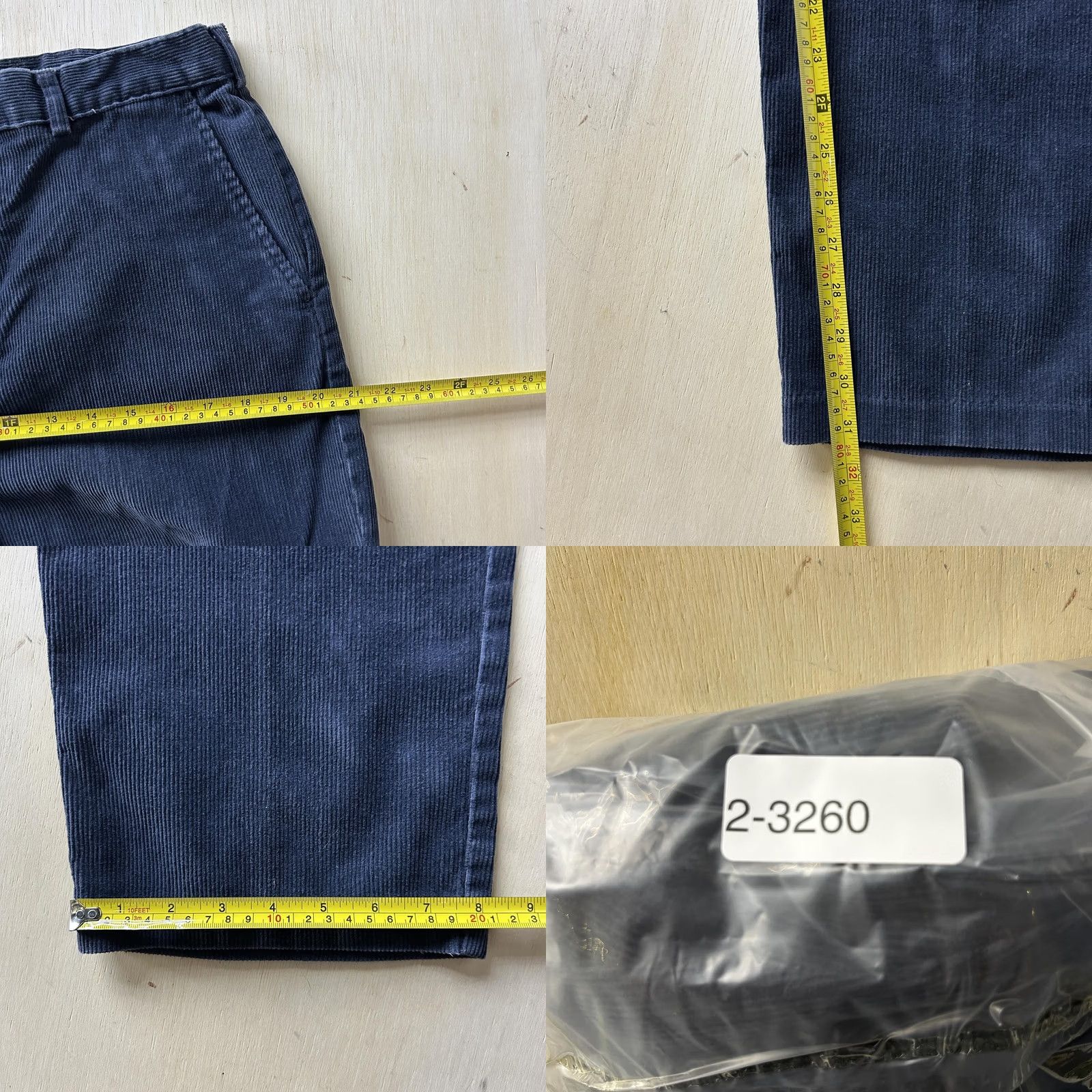 Haggar Haggar Pants Mens 34x32 Blue Corduroy Chino Regular Fit Straight Leg Casual Size US 34 / EU 50 - 8 Thumbnail