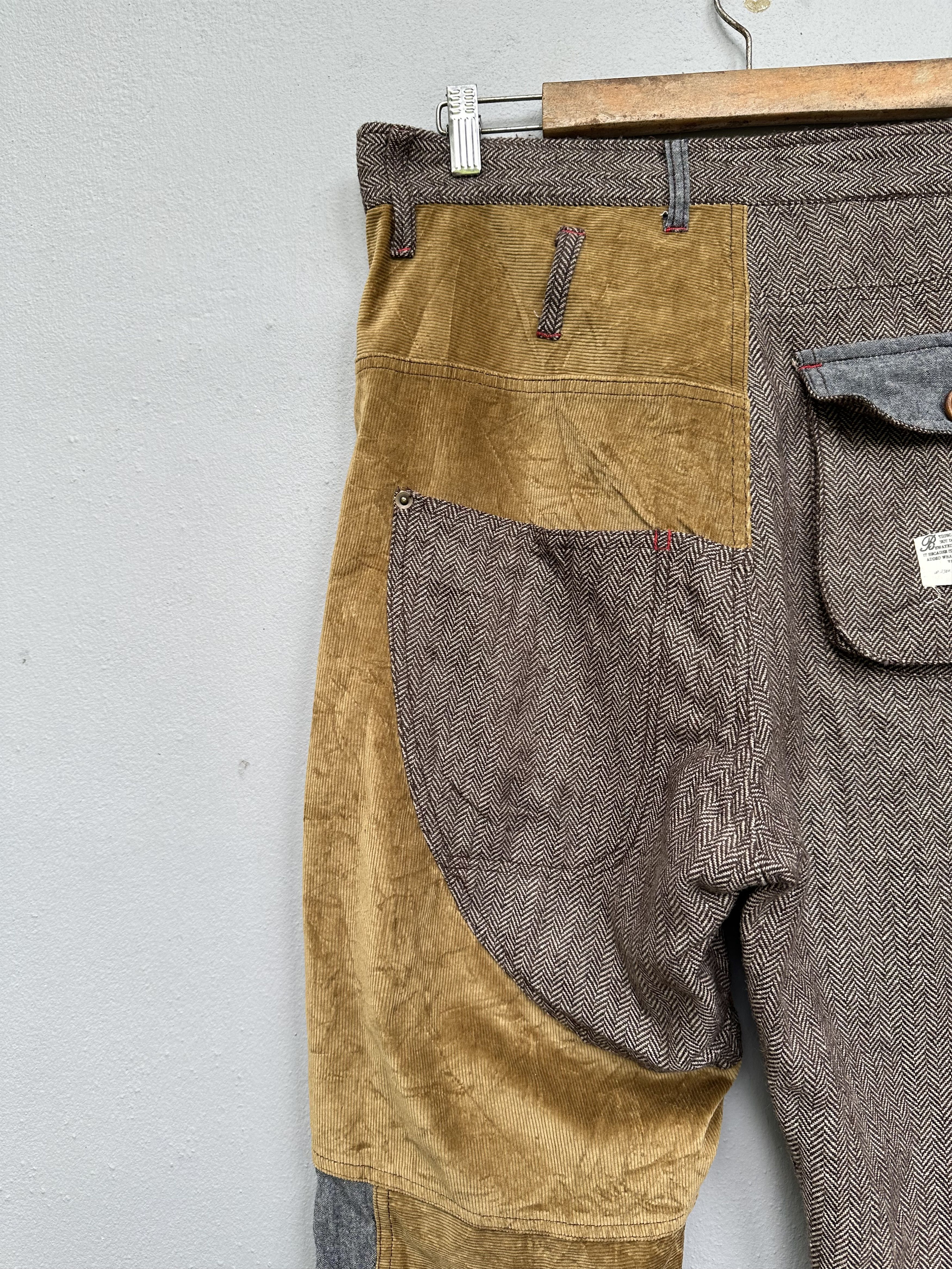 Kapital Brth Breath Reconstructed Hybrid Reworked Patchwork Pant Size US 34 / EU 50 - 17 Thumbnail