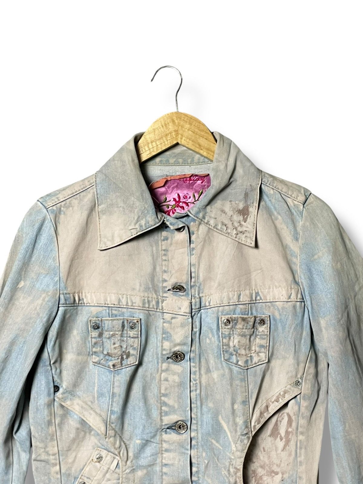 Japanese Brand × Replay Replay Japanese Brand Acid Wash Denim Jacket (45) Size US XS / EU 42 / 0 - 2 Thumbnail