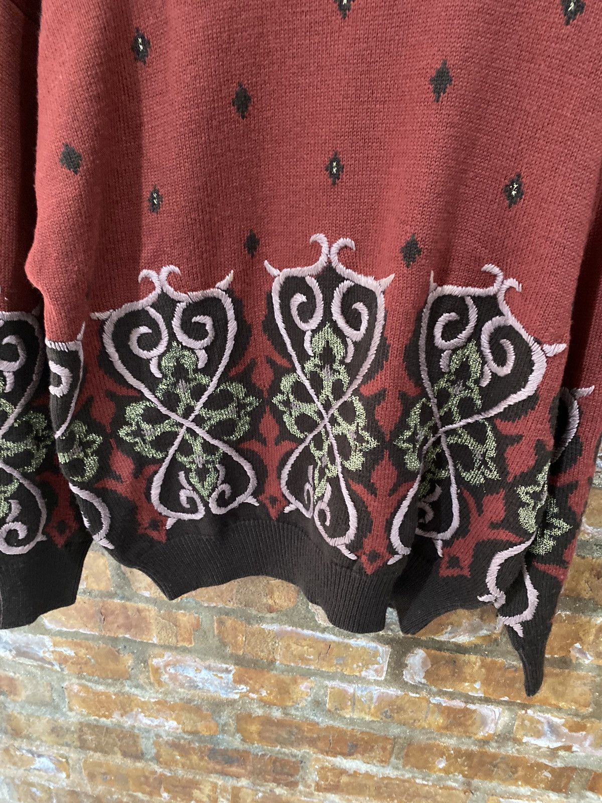 Yoshiyuki Konishi 🔥1990s Ficce Tribal knitwear Size US L / EU 52-54 / 3 - 5 Thumbnail