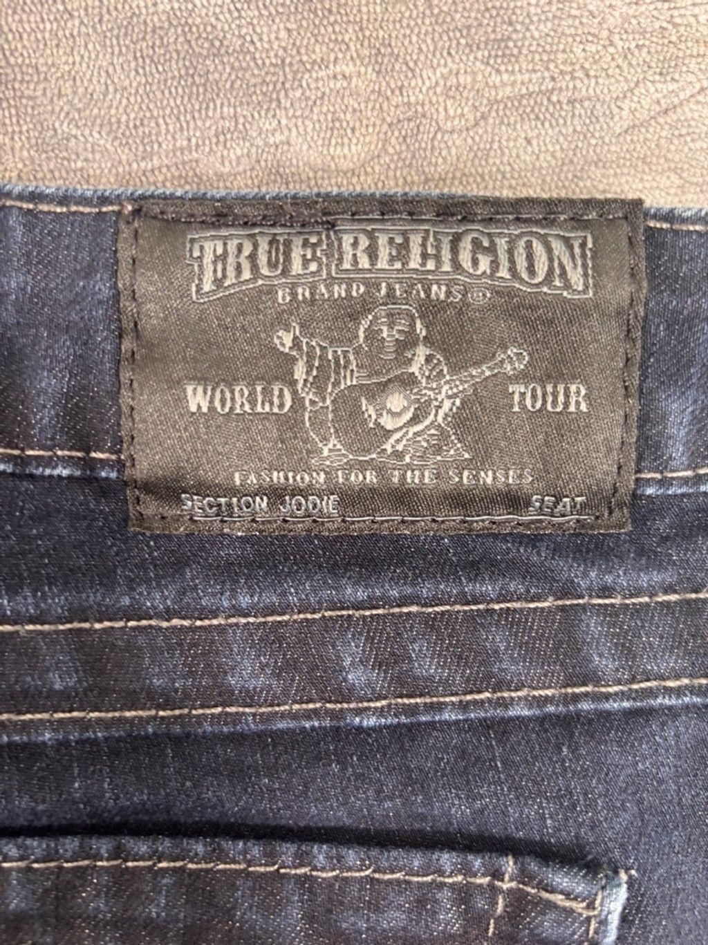 True Religion Women's True Religion Jodie Jeans, Size 24, Dark Wash Blue Size 28" / US 6 / IT 42 - 17 Thumbnail