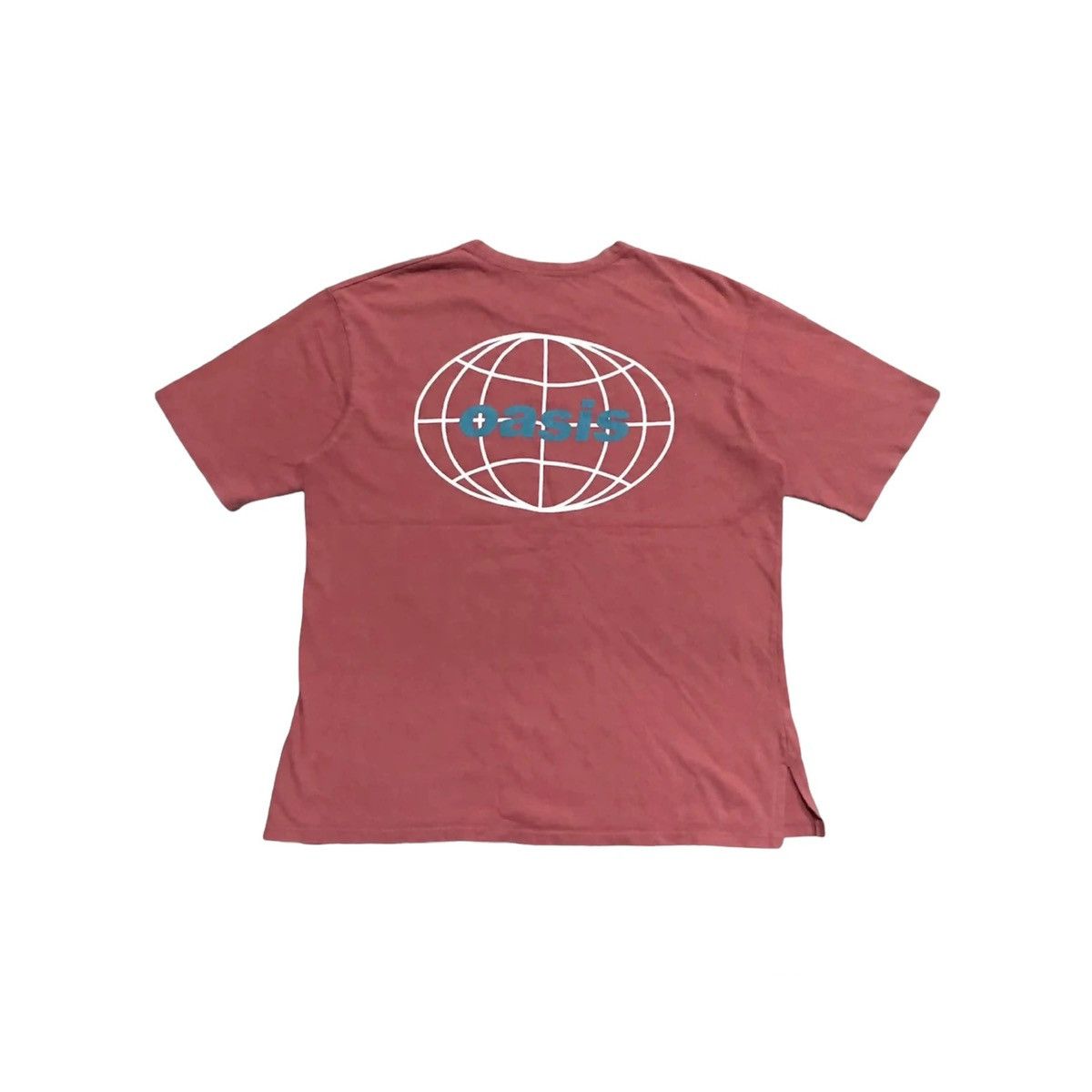 image of Band Tees x Rock T Shirt Vintage Oasis Bootleg Tshirt in Peach, Men's (Size XL)