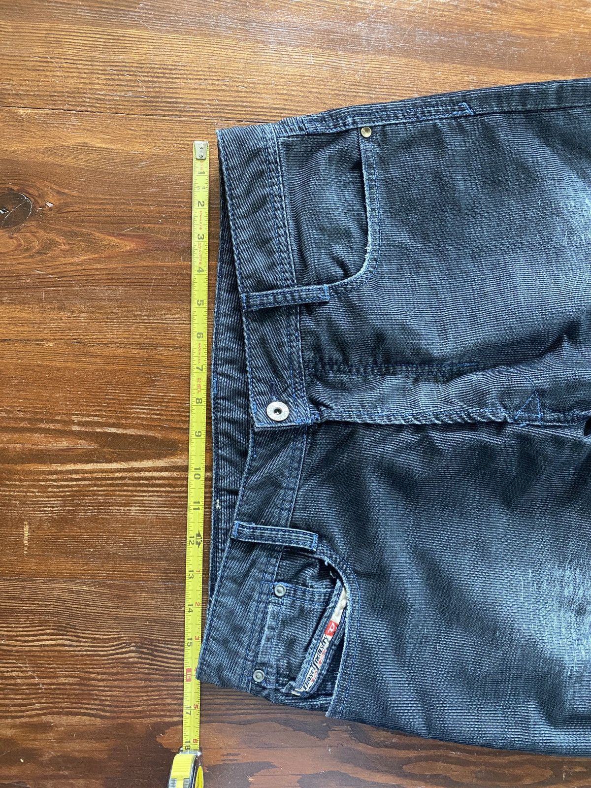 Diesel Vintage Diesel Charcoal Button Fly Fade Corduroy Pants 32x29 Size US 32 / EU 48 - 25 Thumbnail