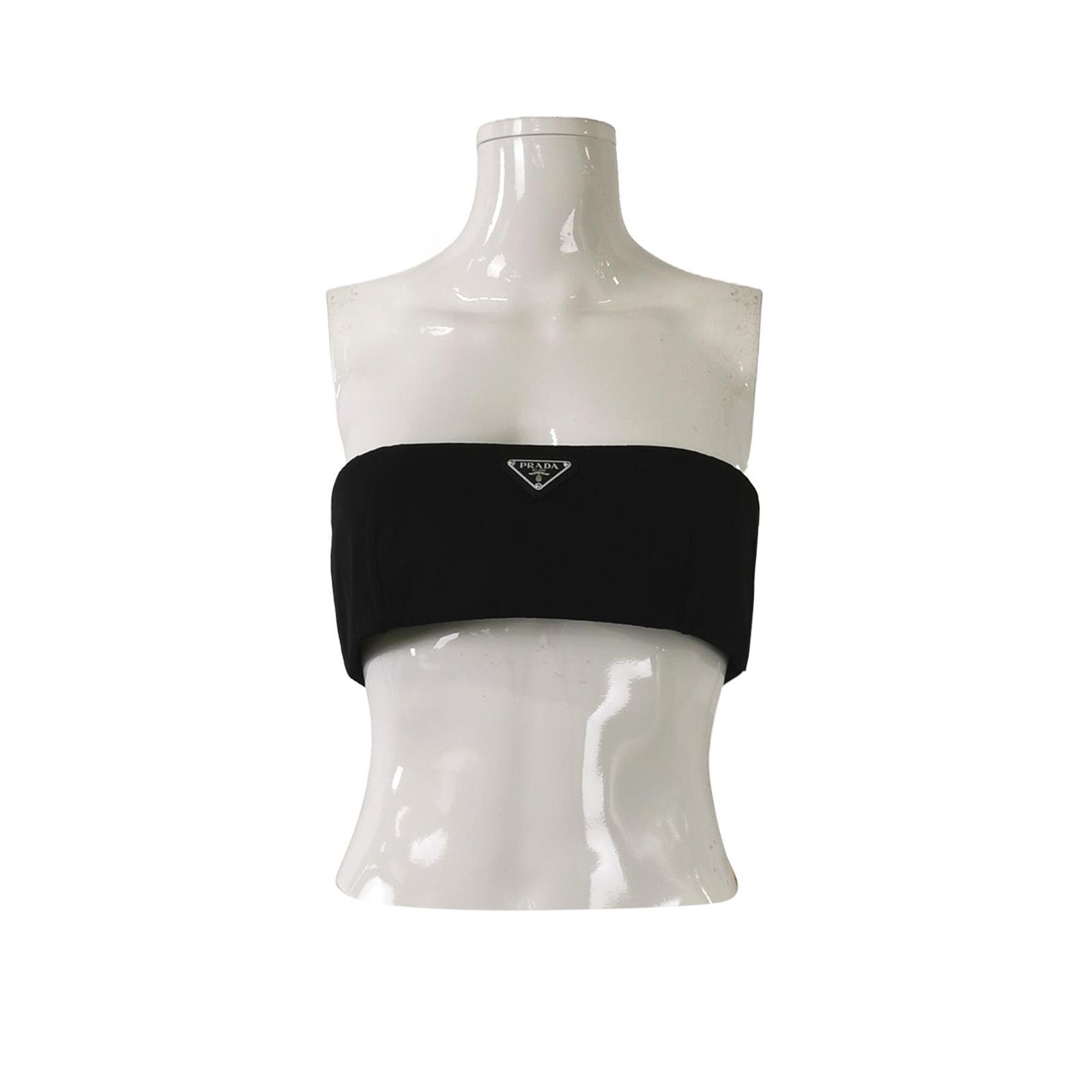 Prada Prada Logo Plaque Bandeau Top Size IT 42 Size M / US 6-8 / IT 42-44 - 1 Thumbnail