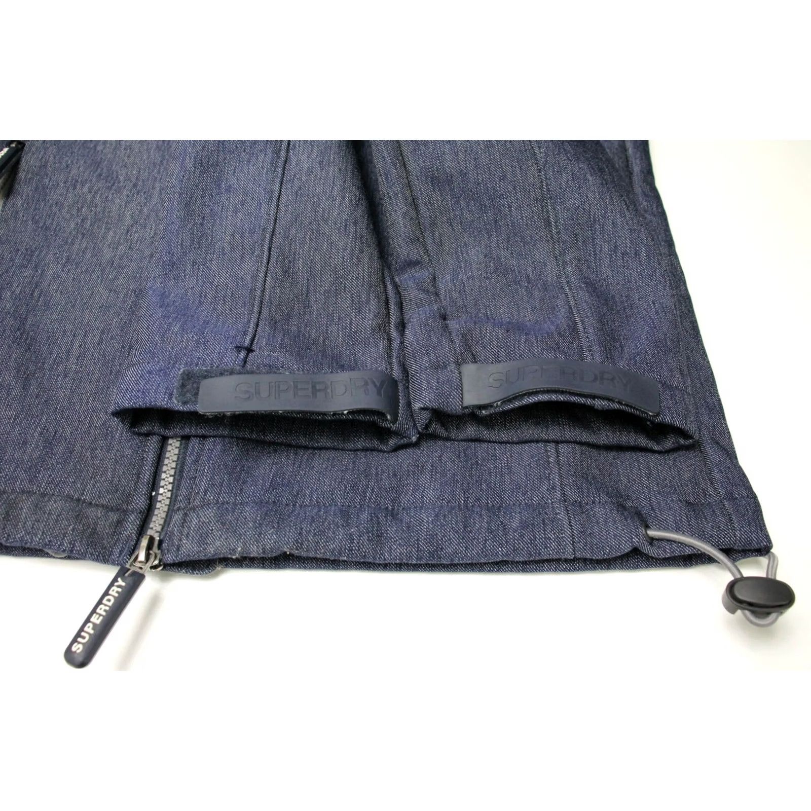 Superdry Superdry Jacket Men's SMALL Full Zip High Neck Denim Look Blue Size US S / EU 44-46 / 1 - 6 Thumbnail
