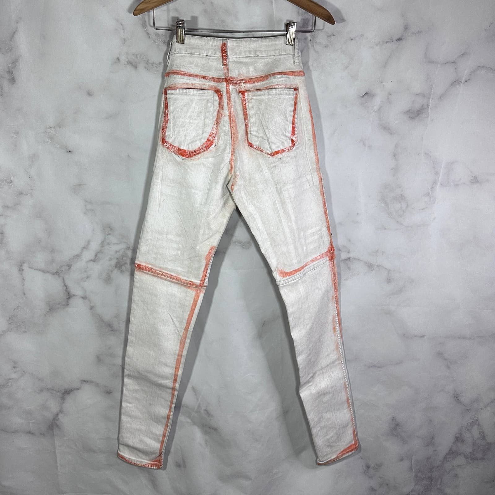 Rick Owens Drkshdw Painted Wax Nagakin Denim by Nyree Morrison Size US 31 - 8 Thumbnail