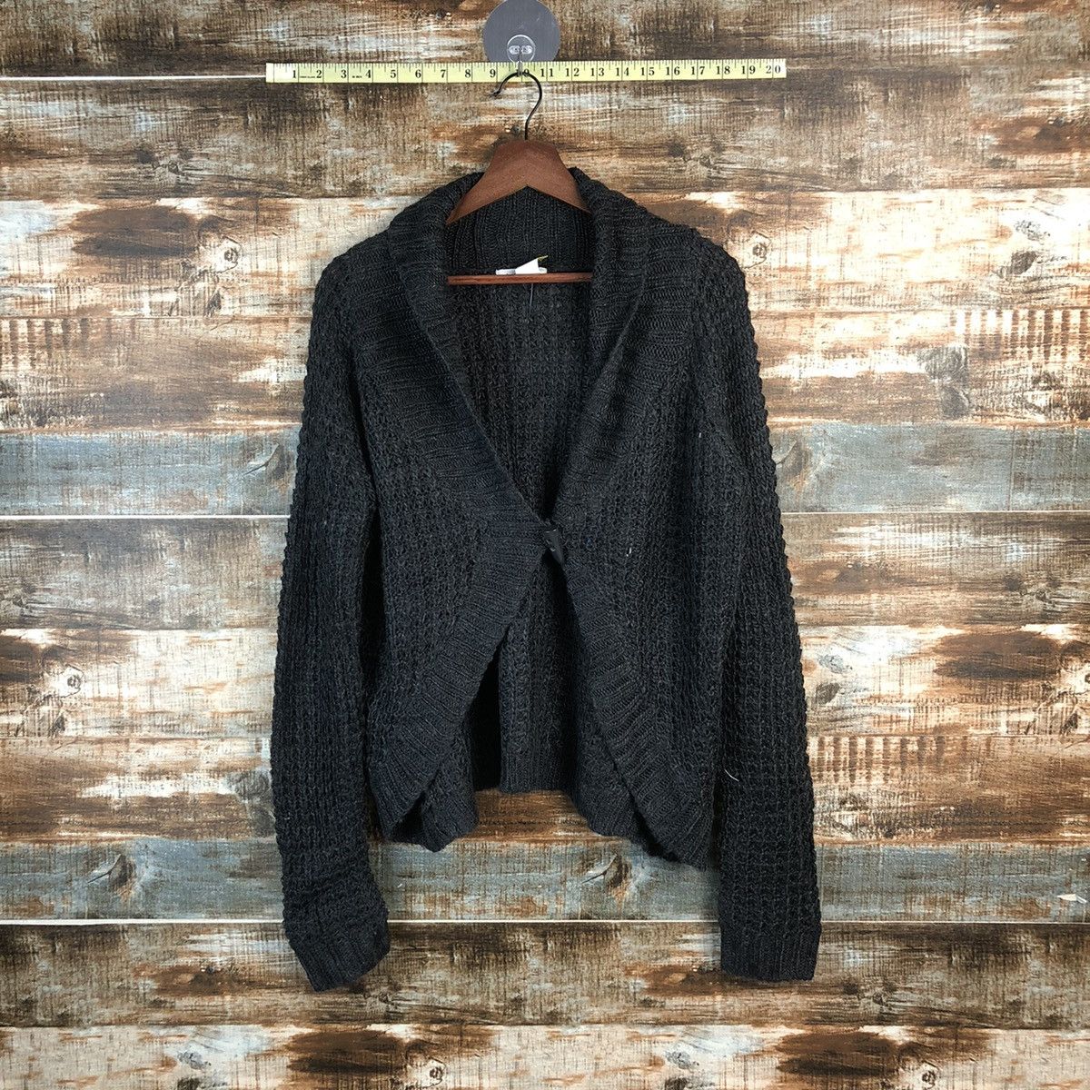 Homespun Knitwear DL Anna Luna japan Black Cardigan Knitwear #C528 Size M / US 6-8 / IT 42-44 - 1 Thumbnail