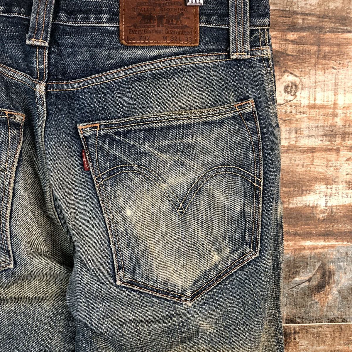 Levi's Levis 702 Blue Denim ripped distressed Pants #A2610 Size US 32 / EU 48 - 19 Thumbnail