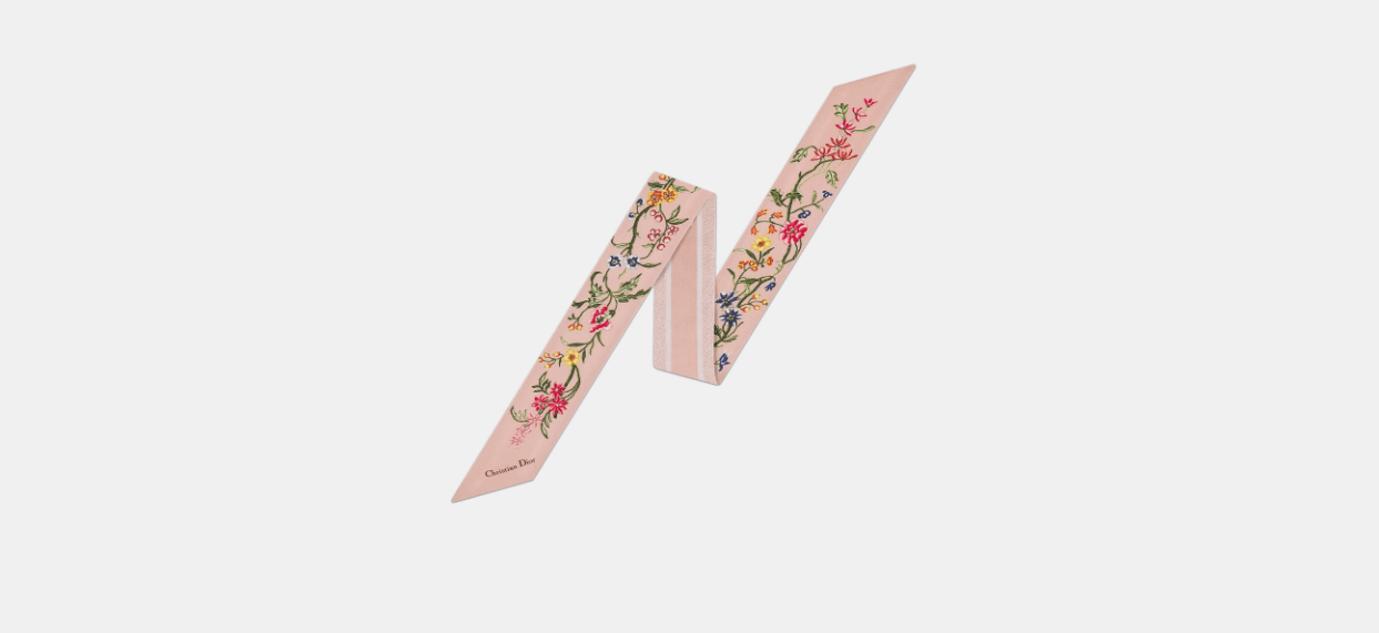 Dior o1w1db10424 Size: OS Dior Fleurs Mitzah Scarf in Multicolor Size ONE SIZE - 1 Thumbnail