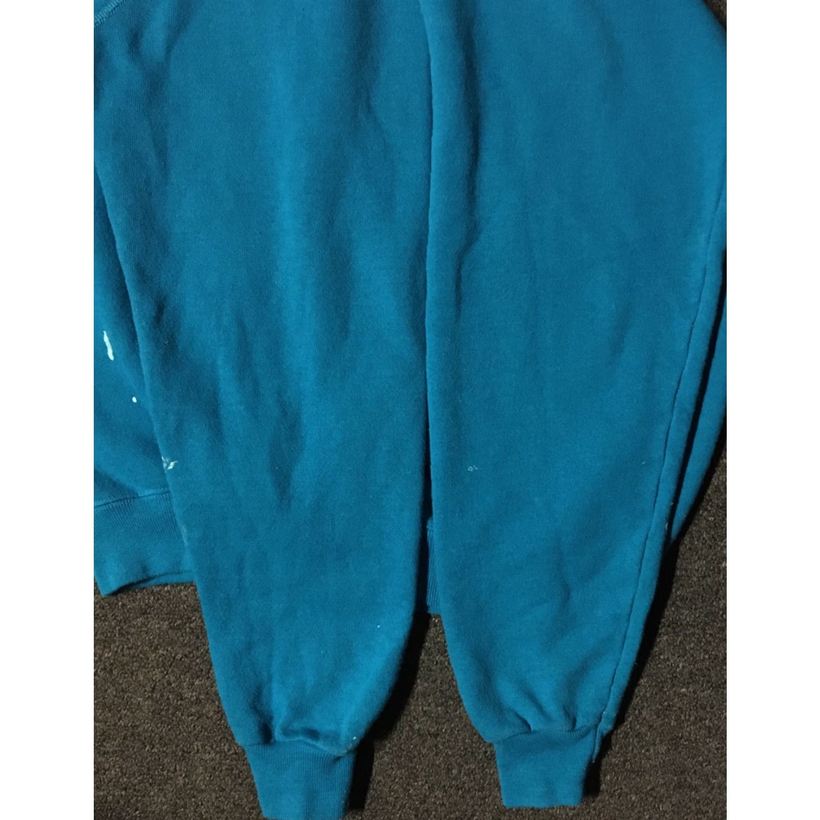 Hanes VINTAGE 80s Seattle Pike Place Fish Market Distressed Paint Sweatshirt Blue S Mens Small Pullover Hanes Size US S / EU 44-46 / 1 - 5 Thumbnail