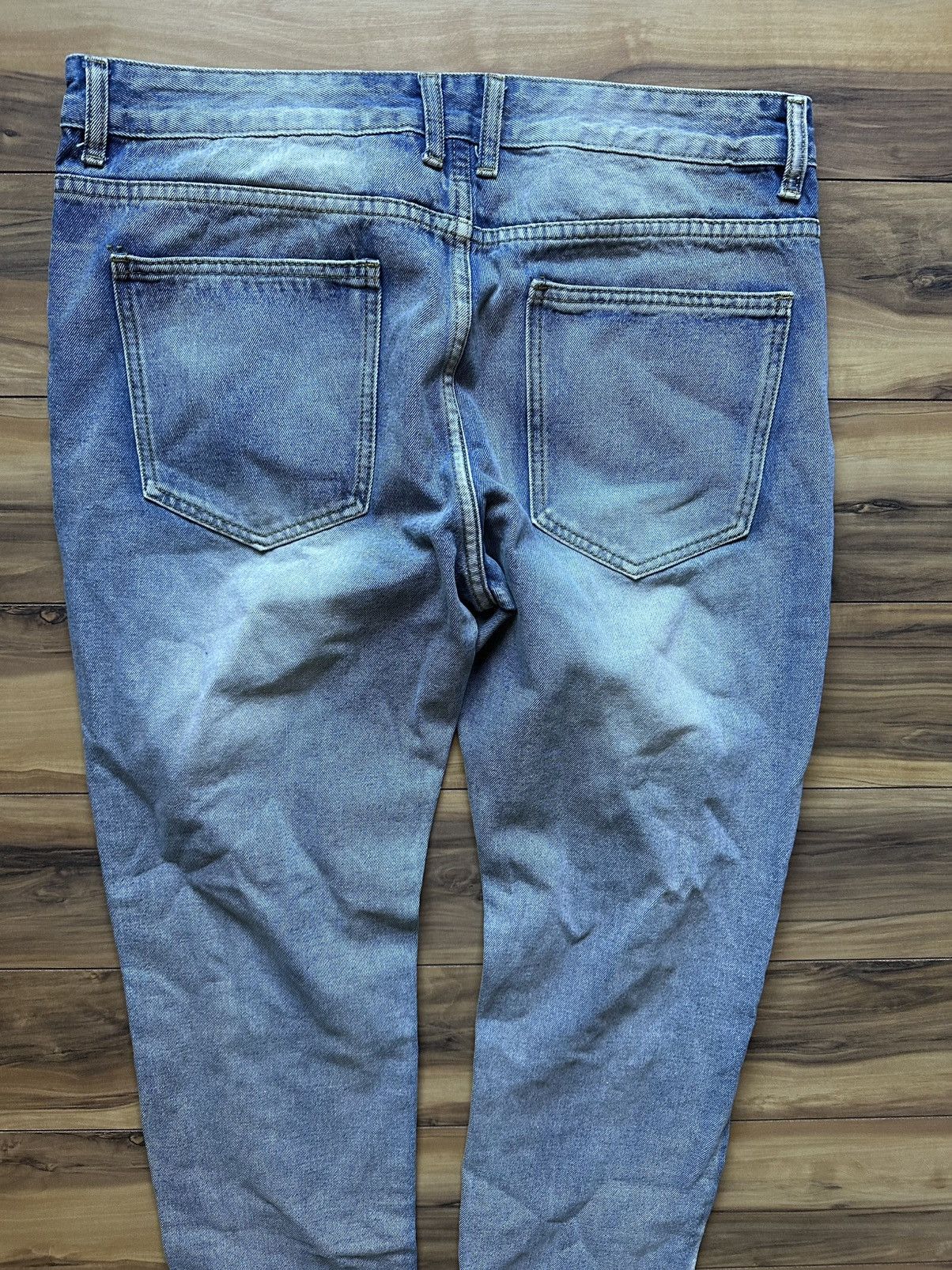 Vintage Distressed Blue Jeans for Men Size US 36 / EU 52 - 7 Thumbnail