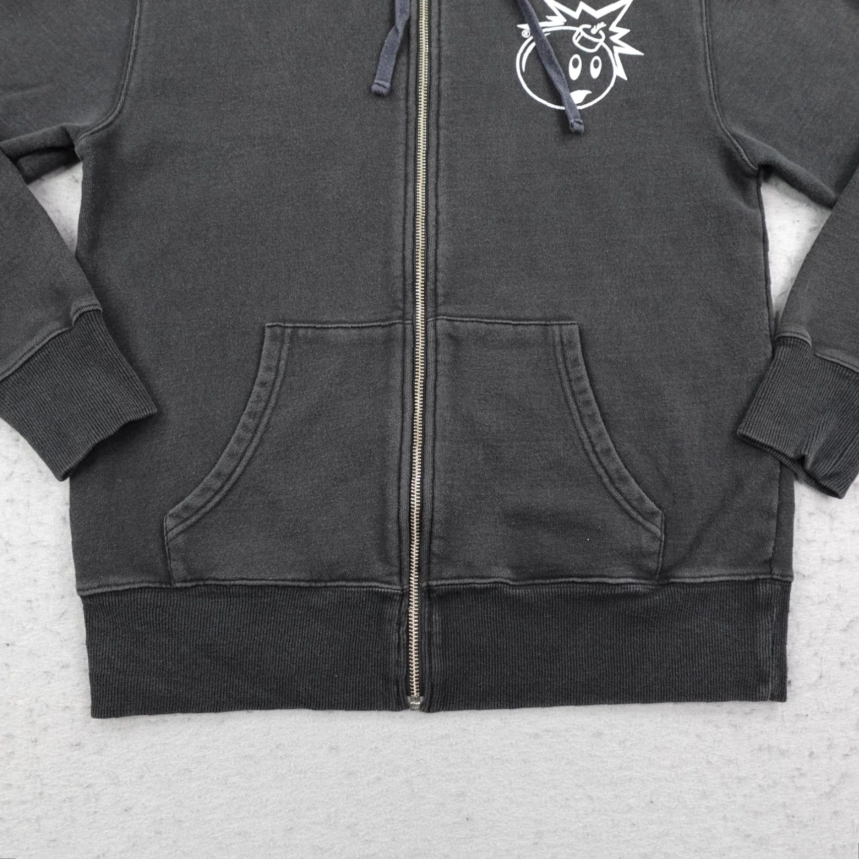 The Hundreds The Hundreds Hoodie Mens S Black White Adam Bomb Full Zip Up Sweatshirt Size US S / EU 44-46 / 1 - 4 Thumbnail
